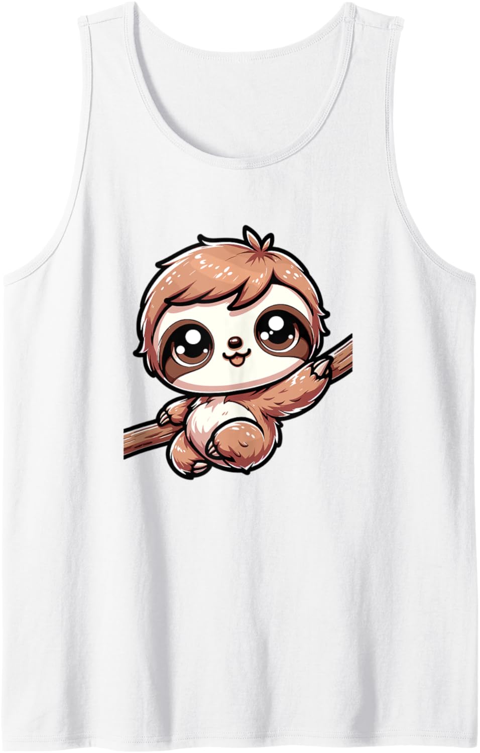 Adorable Cute Japanese Kawaii Chibi Sloth Tank Top