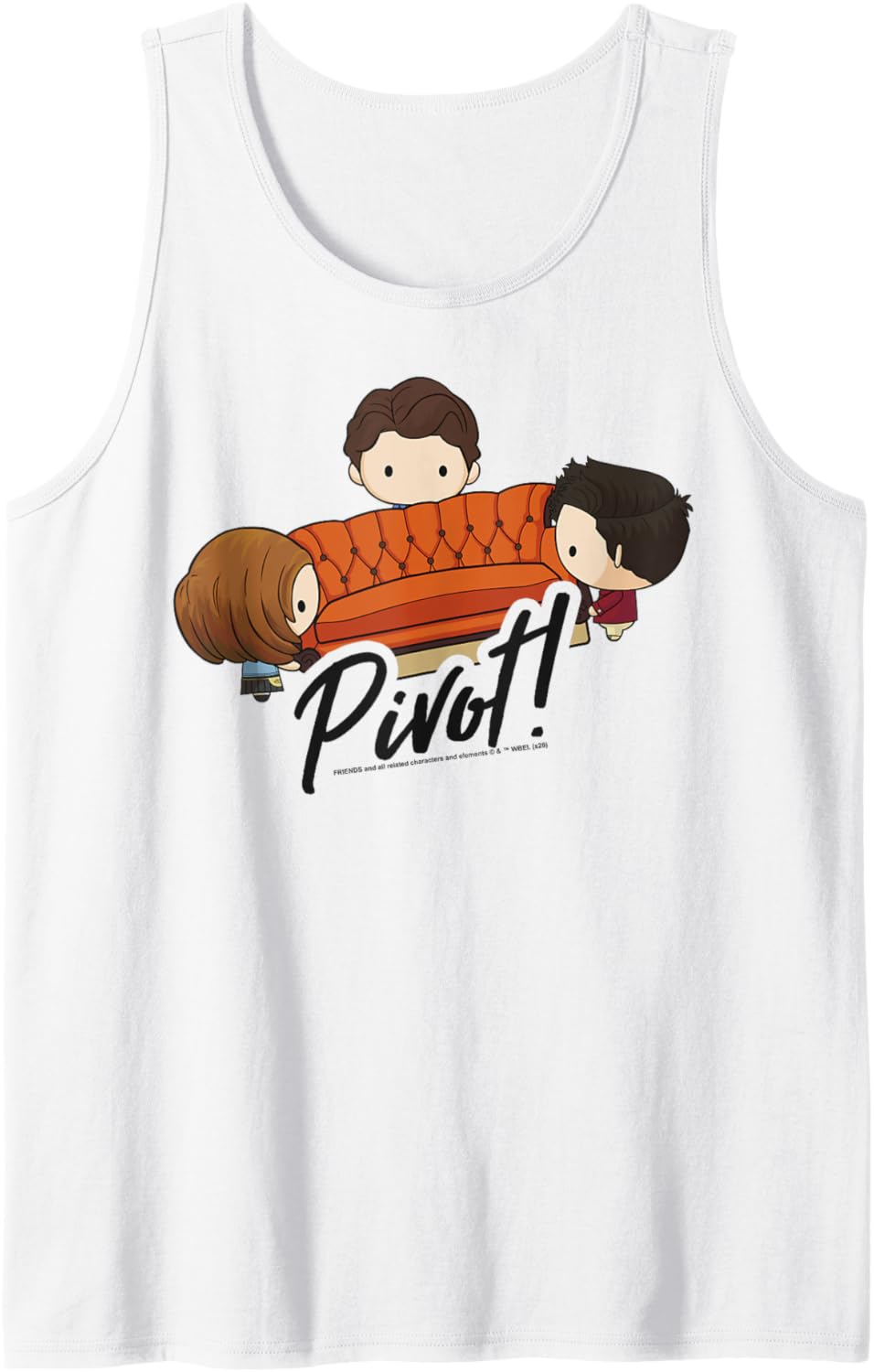 Friends Chibi Pivot Portrait Tank Top