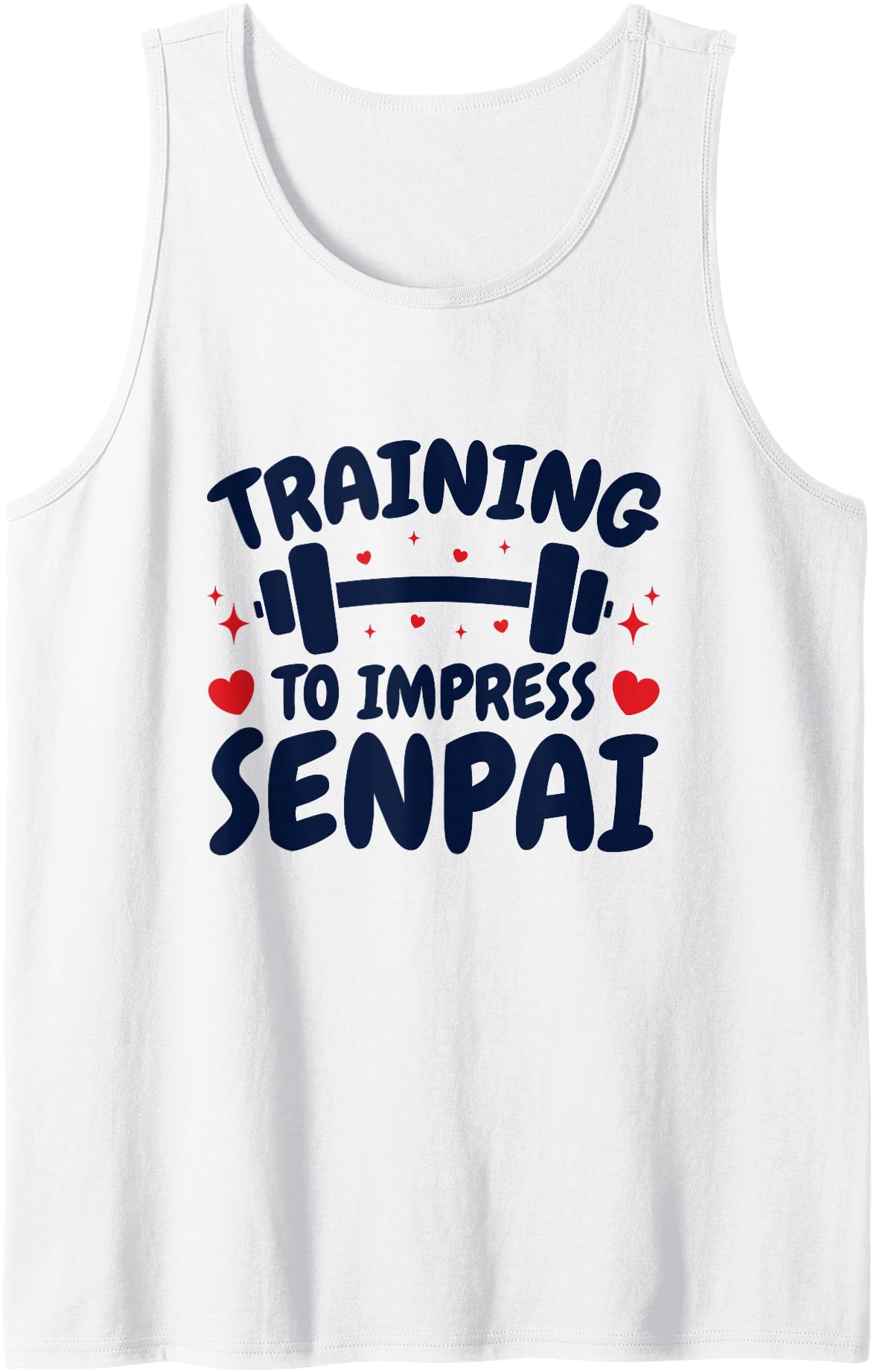 Training to Impress Senpai Anime Workout Tank Top