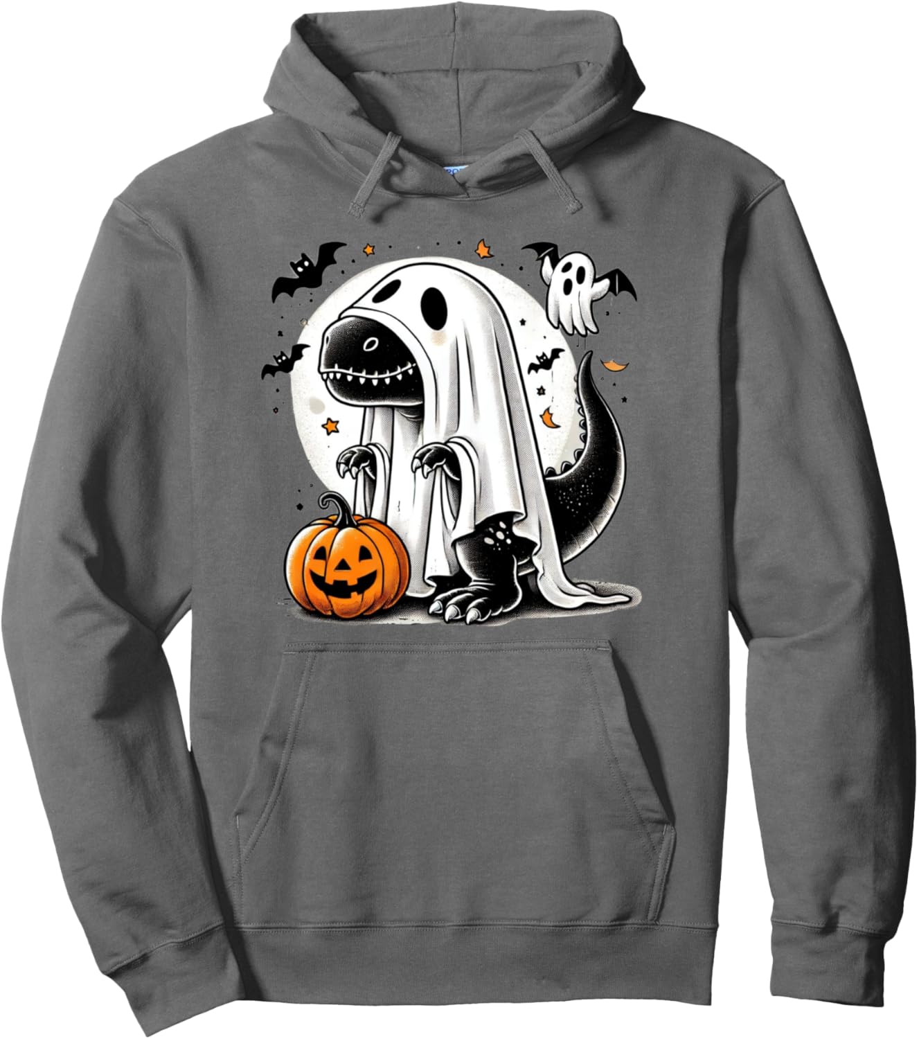 Funny T-Rex Ghost Dinosaur Halloween Costume Tyrannosaurus Pullover Hoodie