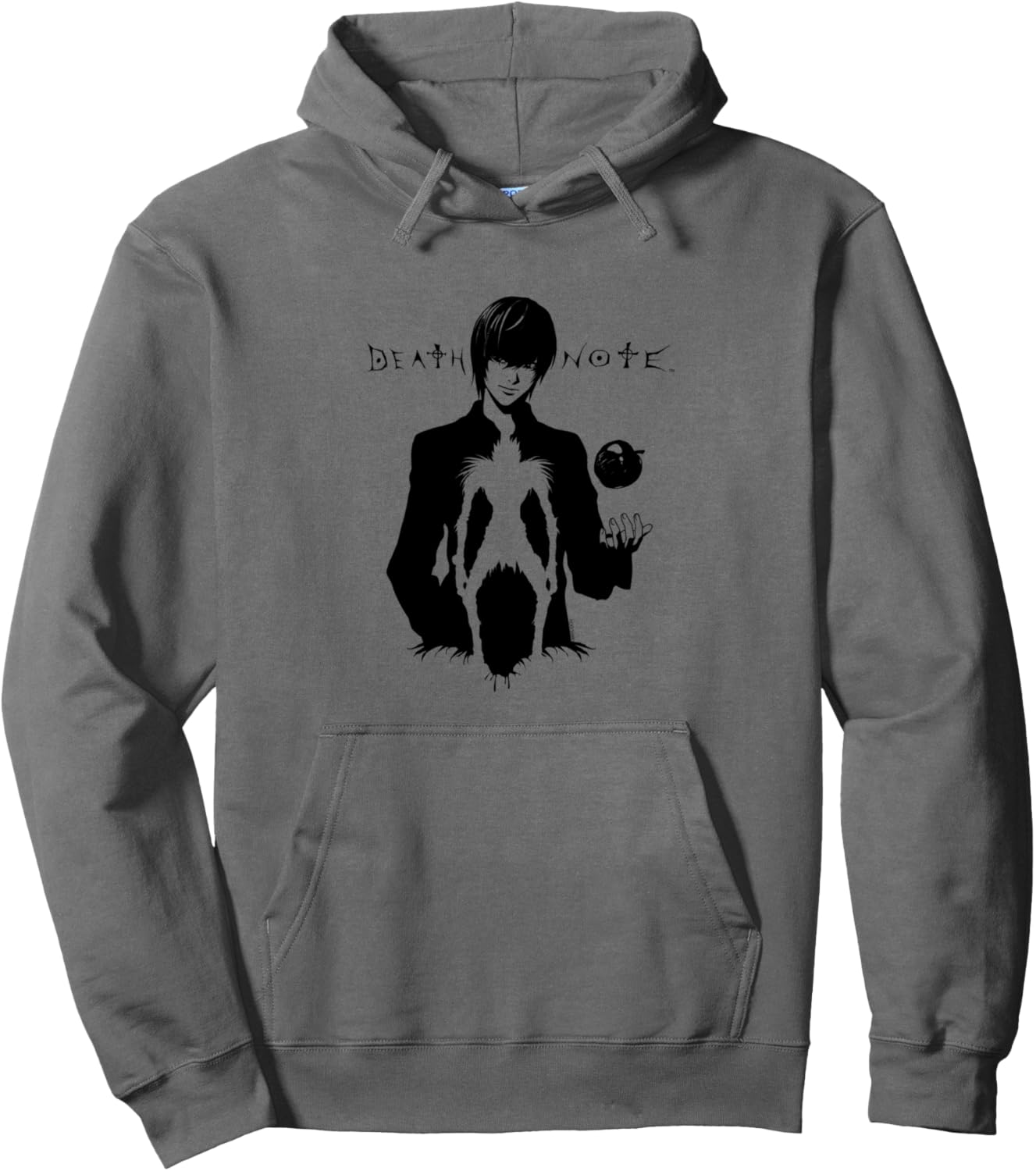 Death Note Light Silhoutte with Ryuk Anime Pullover Hoodie