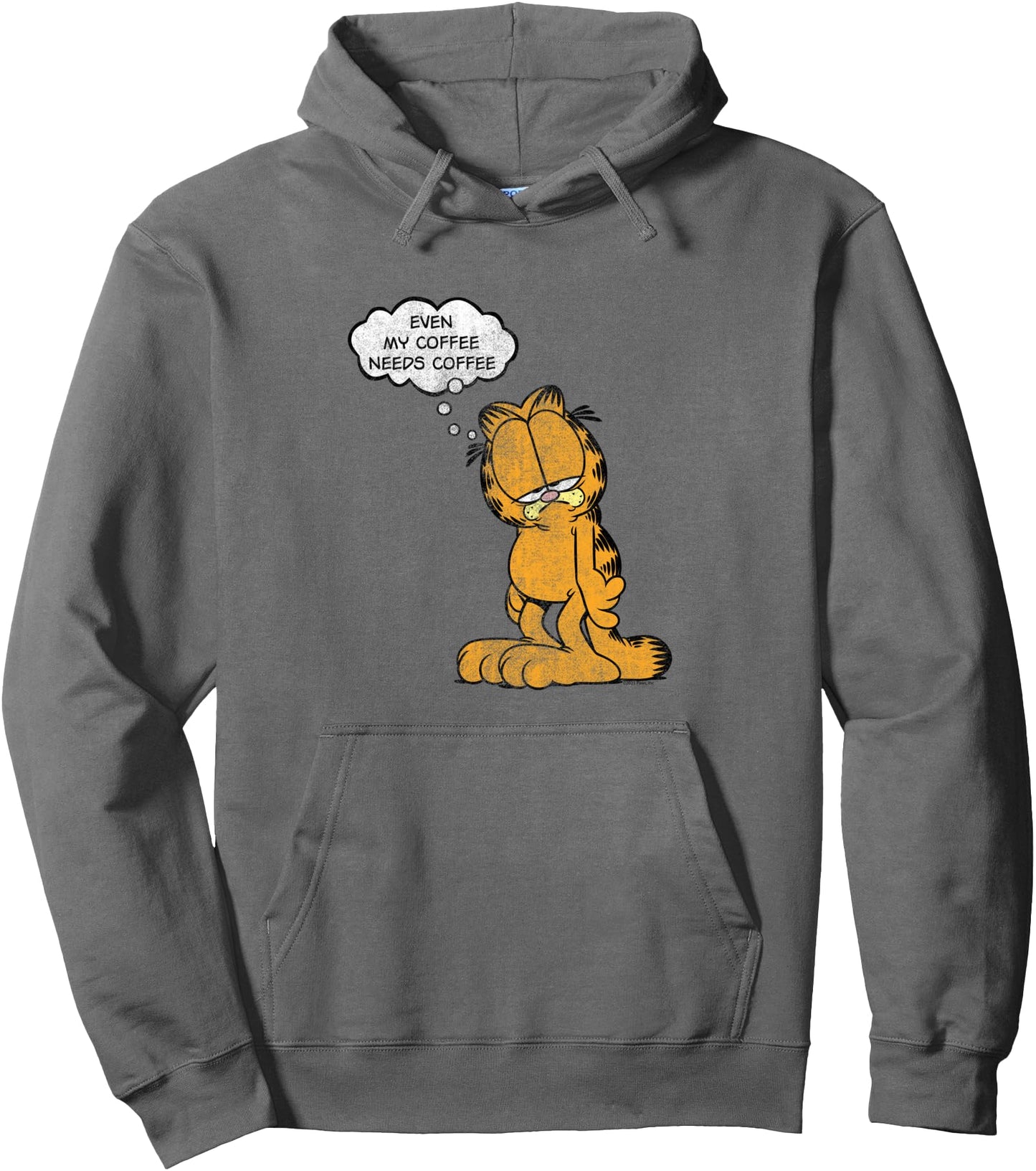 Garfield My Coffee Needs Coffee Cartoon Cat Pullover Hoodie
