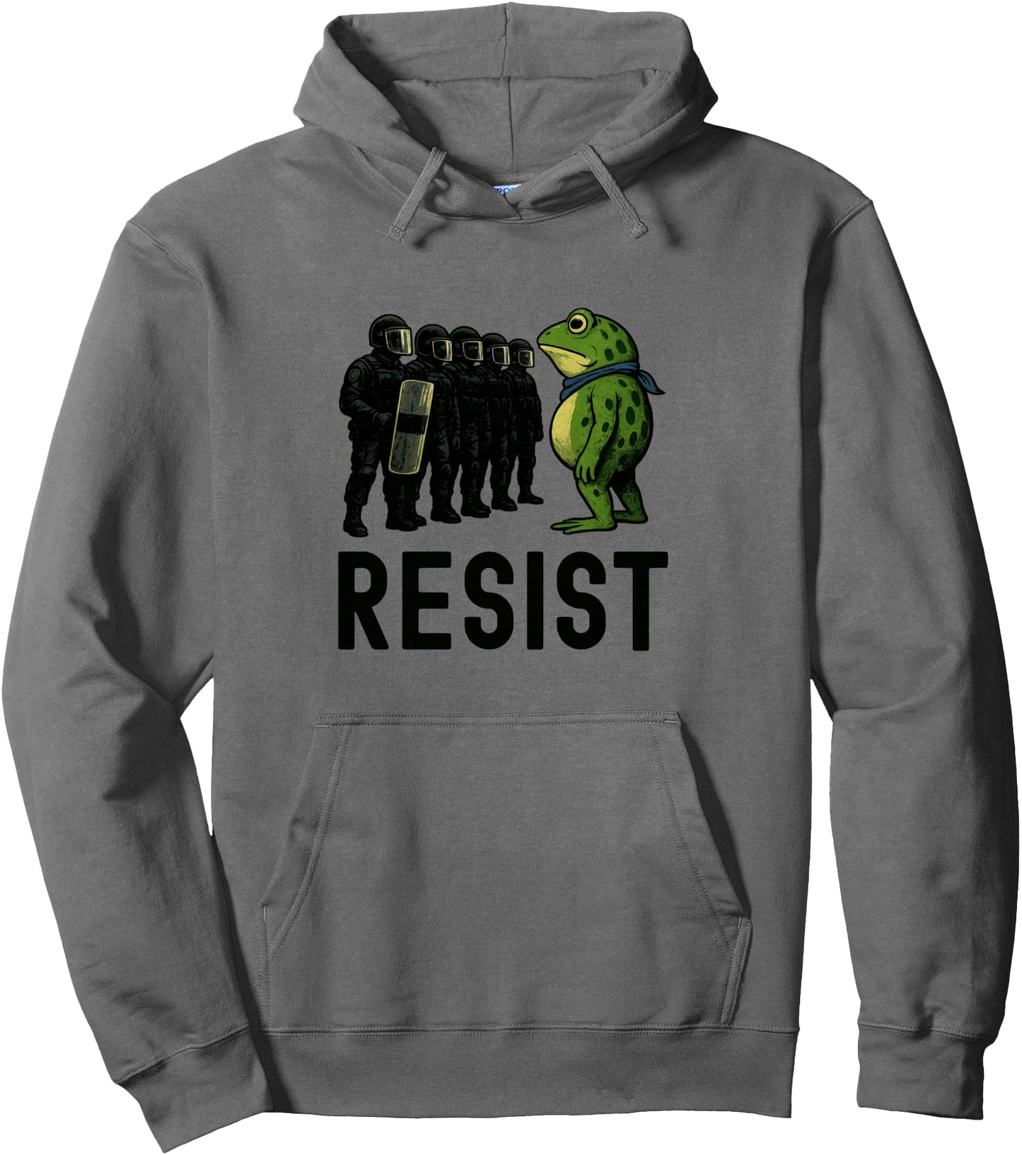 Resist Frog Powerful Symbol of Courage and Freedom Pullover Hoodie