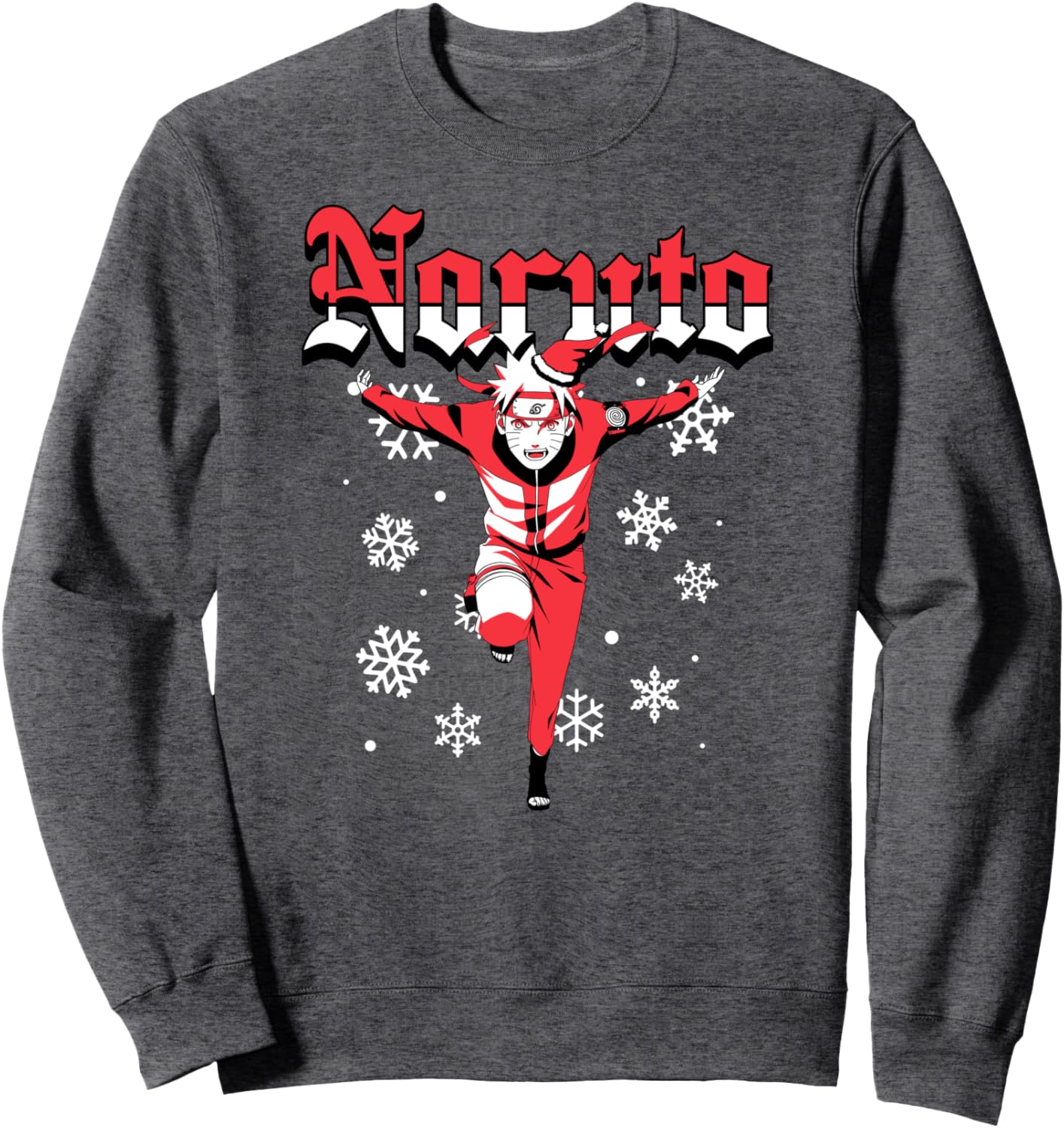 Naruto Shippuden Naruto Christmas Ninja Snowflakes Anime Sweatshirt