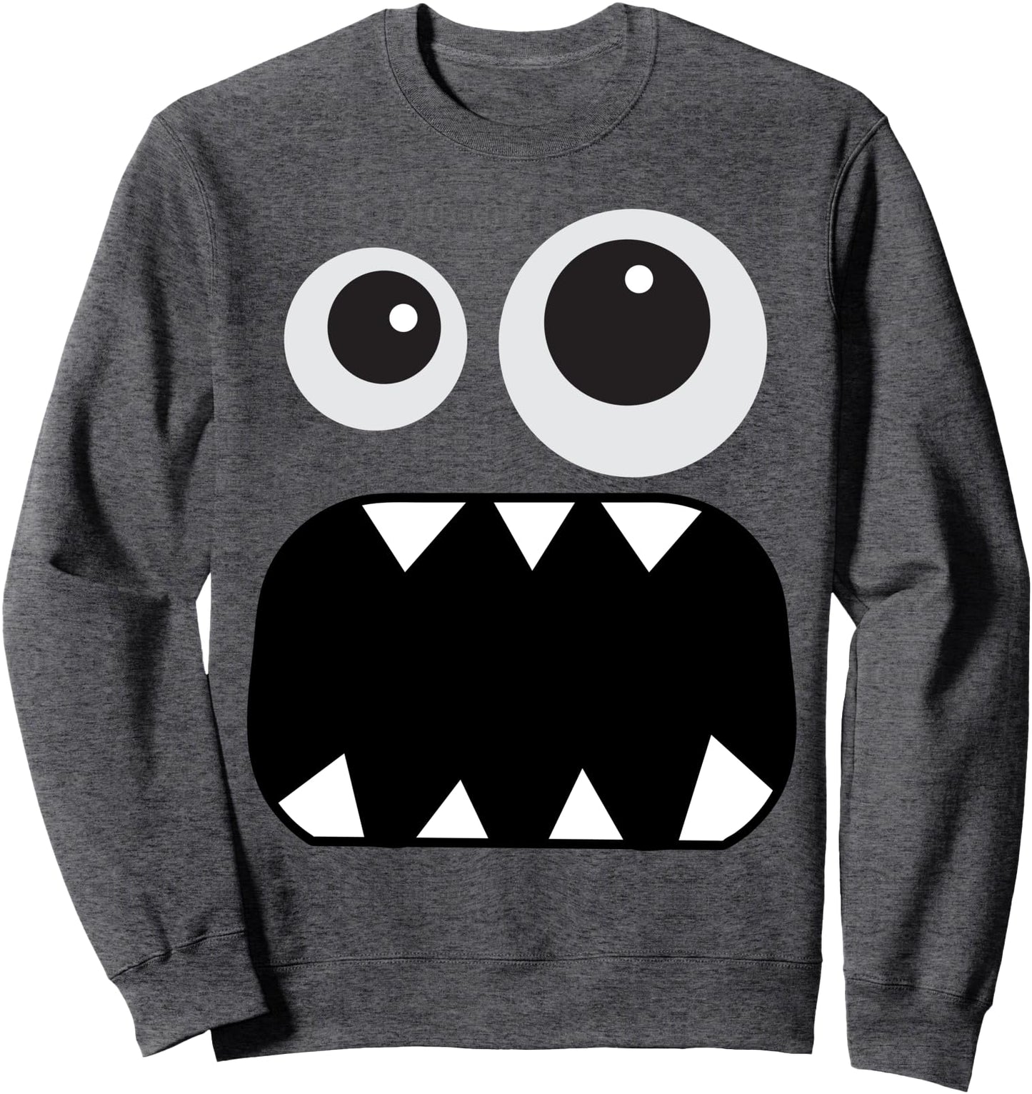 Cute Monster Face Men's Women's Costume Halloween Sweatshirt