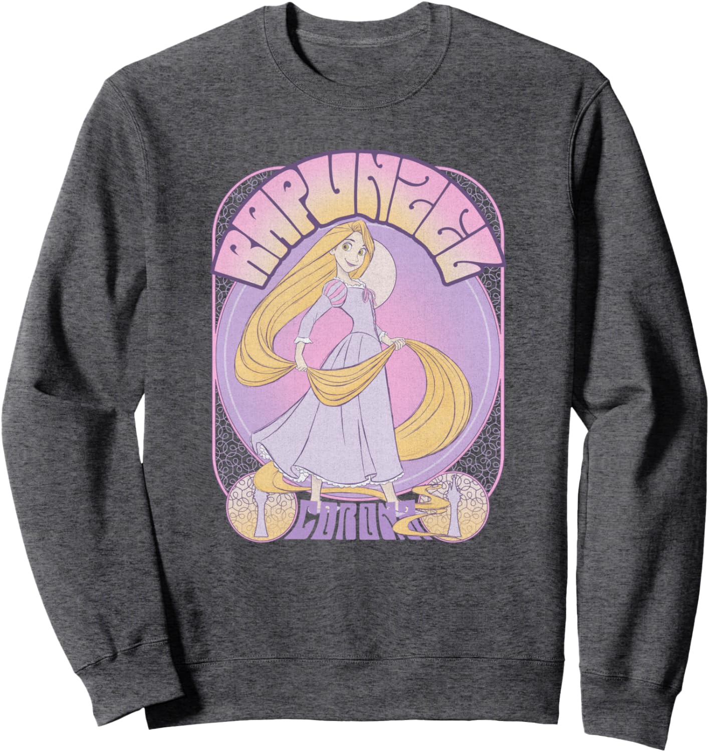 Disney Tangled Rapunzel Seventies Retro Poster Sweatshirt