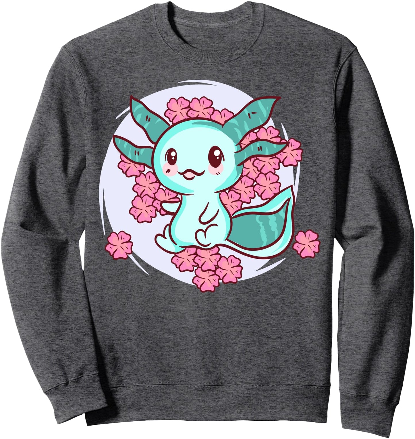Cherry Blossom Axolotl - Cute Kawaii Anime Japanese Sweatshirt