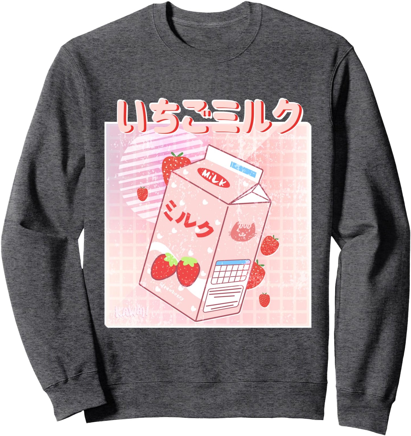 Strawberry Milk Japanese Kawaii 90's Japanese Vaporwave Sweatshirt