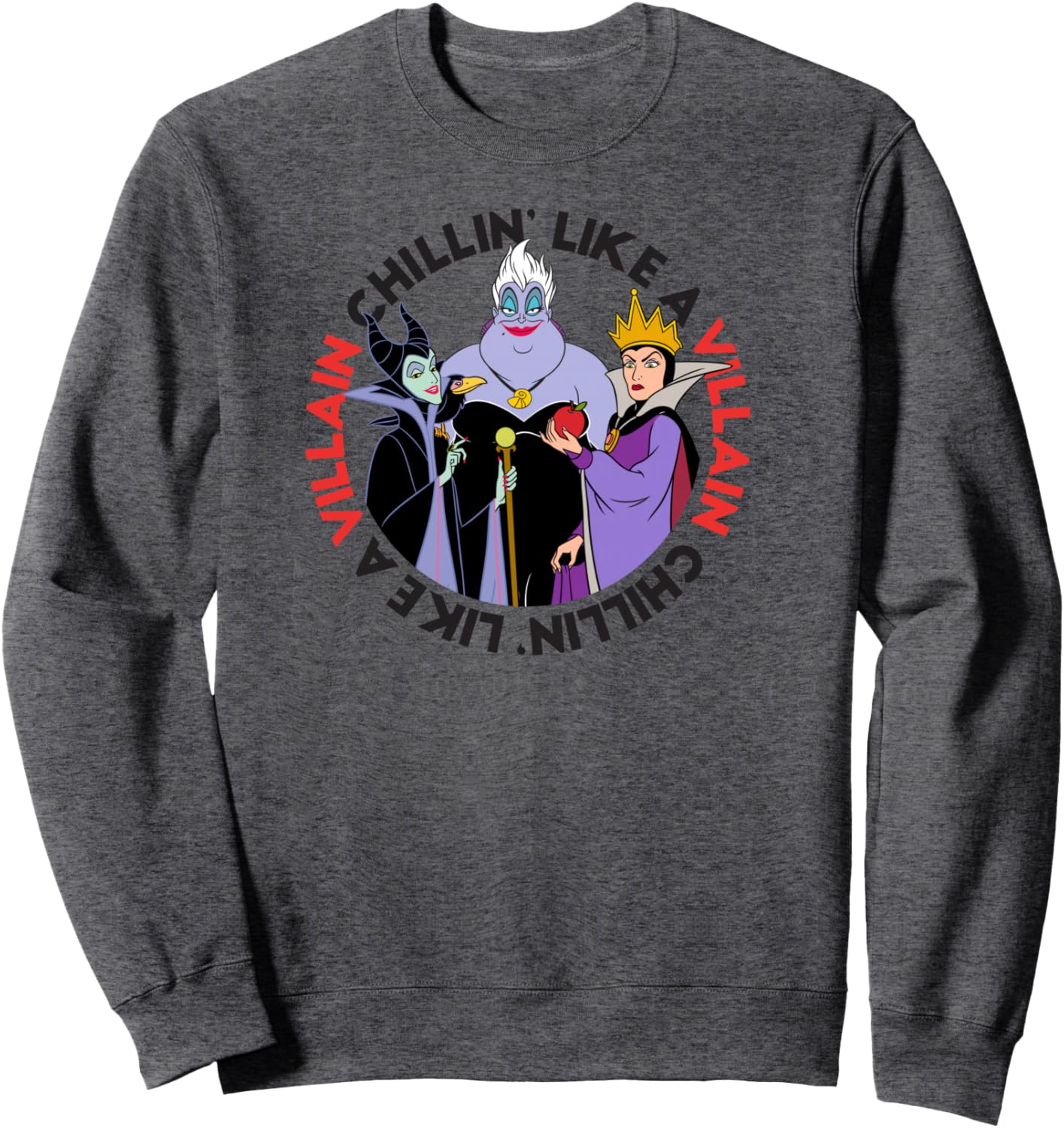 Disney Villains - Ursula, Maleficent, and Queen Grimhilde Sweatshirt
