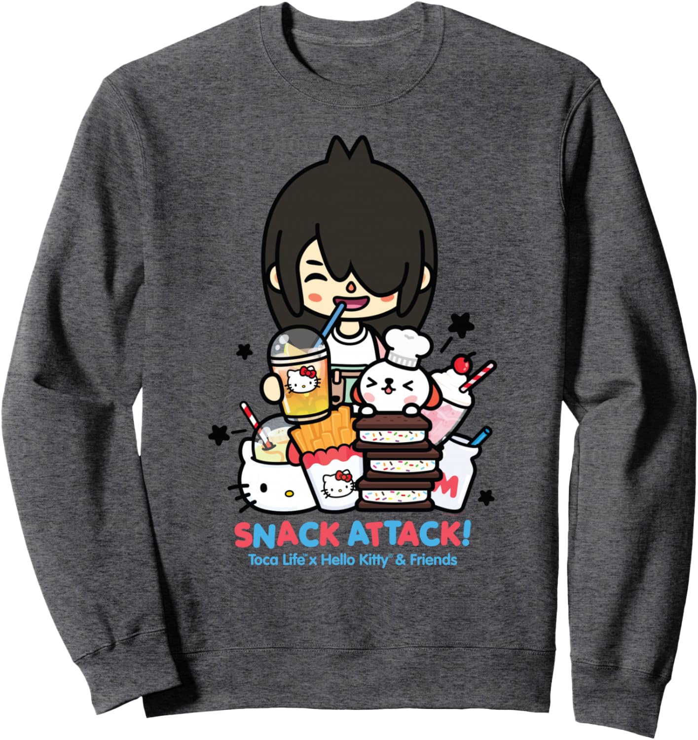 Toca Life x Hello Kitty & Friends SNACK ATTACK! Sweatshirt