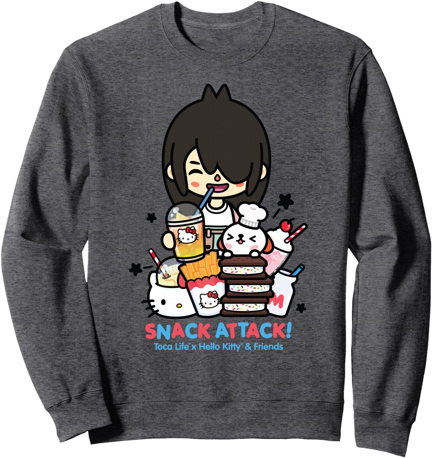 Toca Life x Hello Kitty & Friends SNACK ATTACK! Sweatshirt