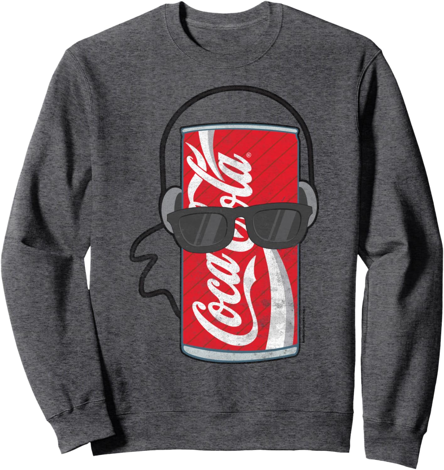 Coca-Cola Distressed Rock Out Can Graphic Sweatshirt Sweatshirt
