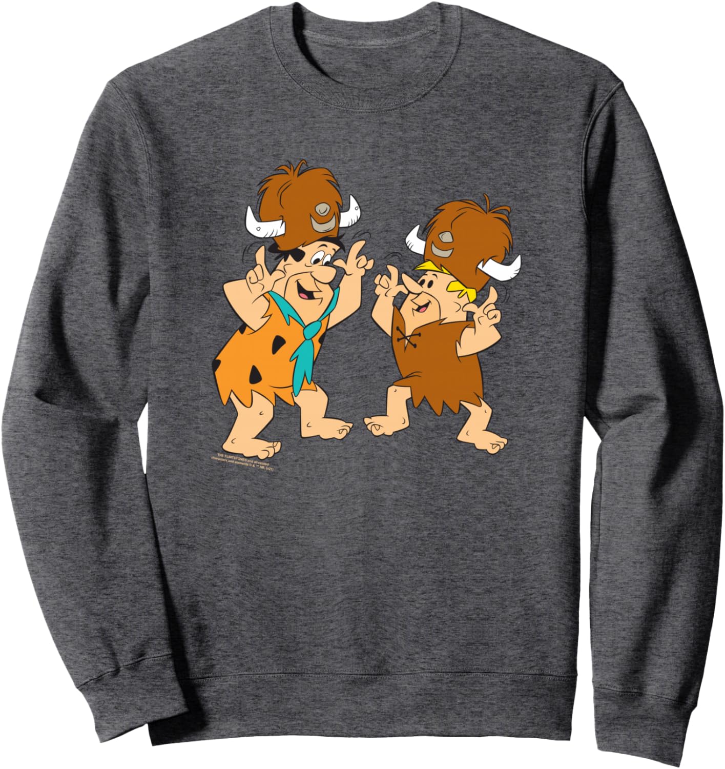 The Flintstones Fred Barney Water Buffalo Dance Sweatshirt