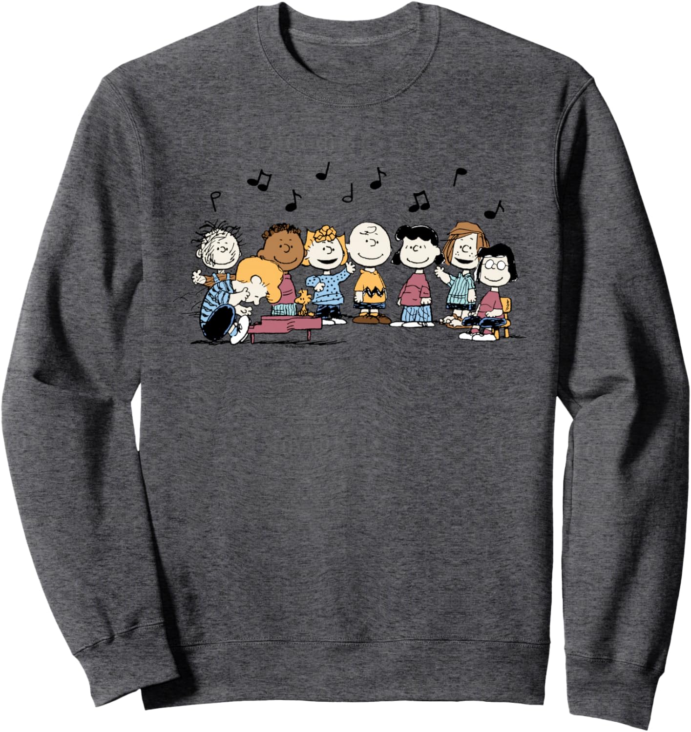 Peanuts - Schroeder Pigpen Franklin Lucy Charlie Sally Music Sweatshirt