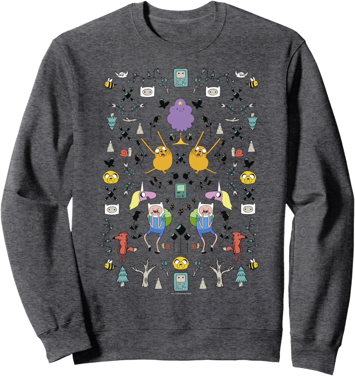 CN Adventure Time Group Shot Icons Sweatshirt