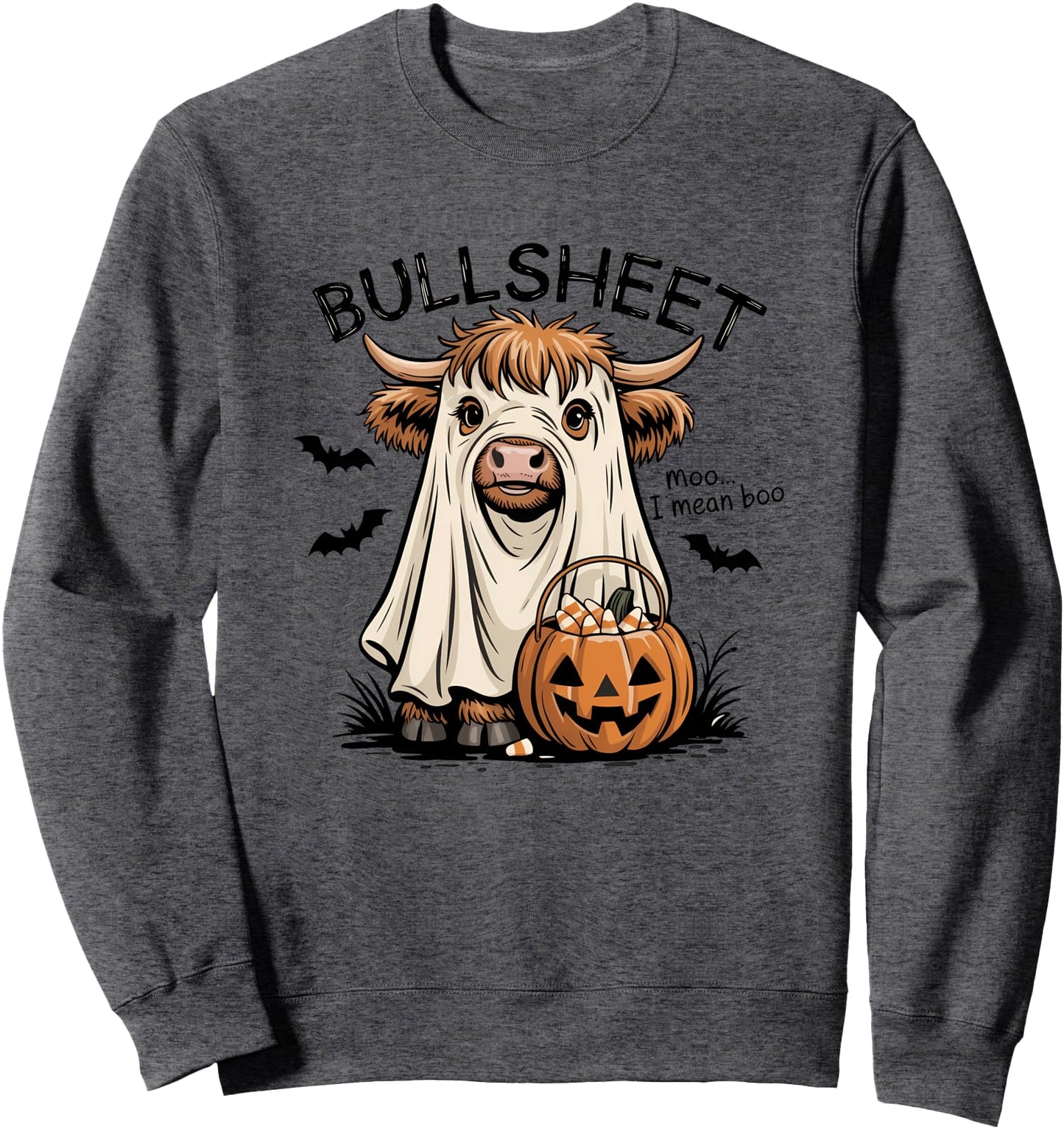 Halloween Bull Sheet Ghost Costume Fun Sweatshirt