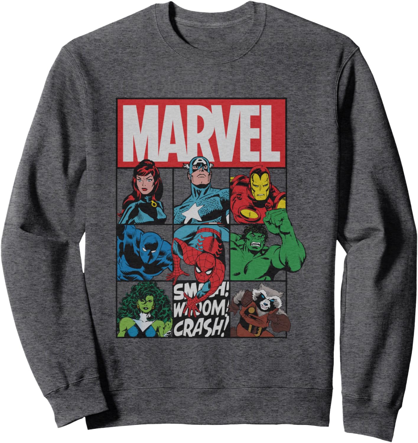 Marvel Comics Avengers Vintage Super Hero Box Up Sweatshirt