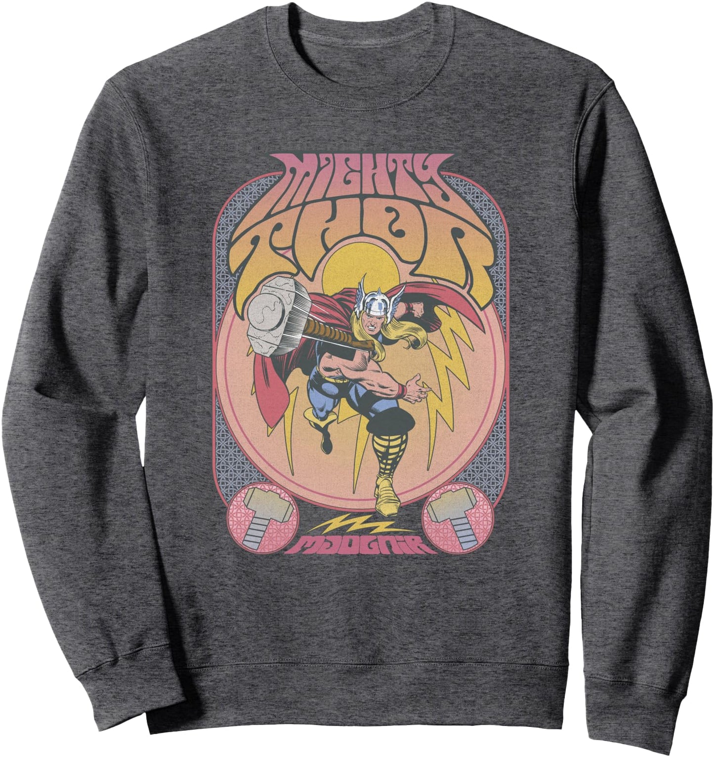 Marvel Comics Retro Classic Thor Seventies Vintage Poster Sweatshirt