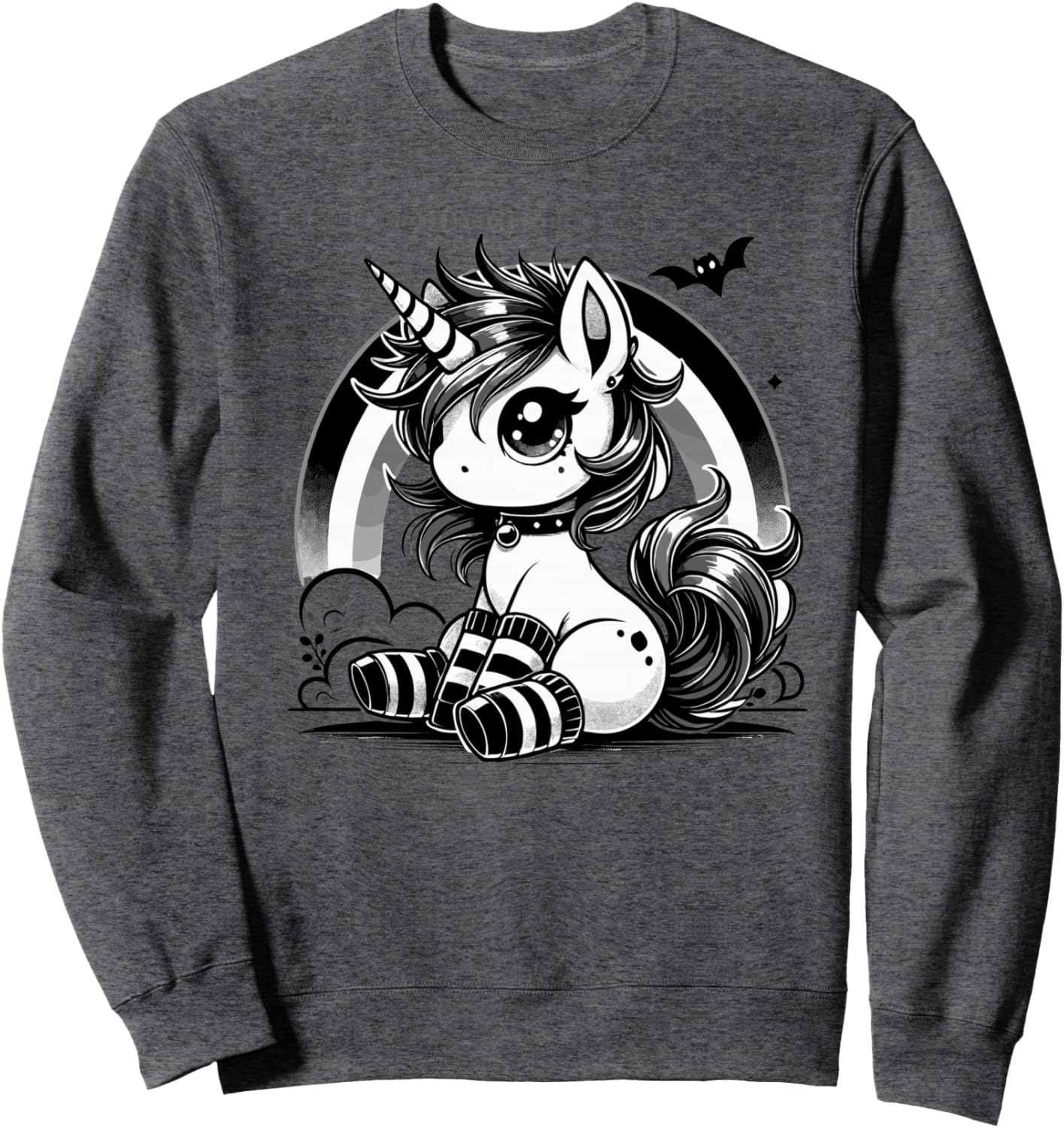 Gothic Unicorn Goth Girl Emo Punk Cute Kawaii Pastel Goth Sweatshirt