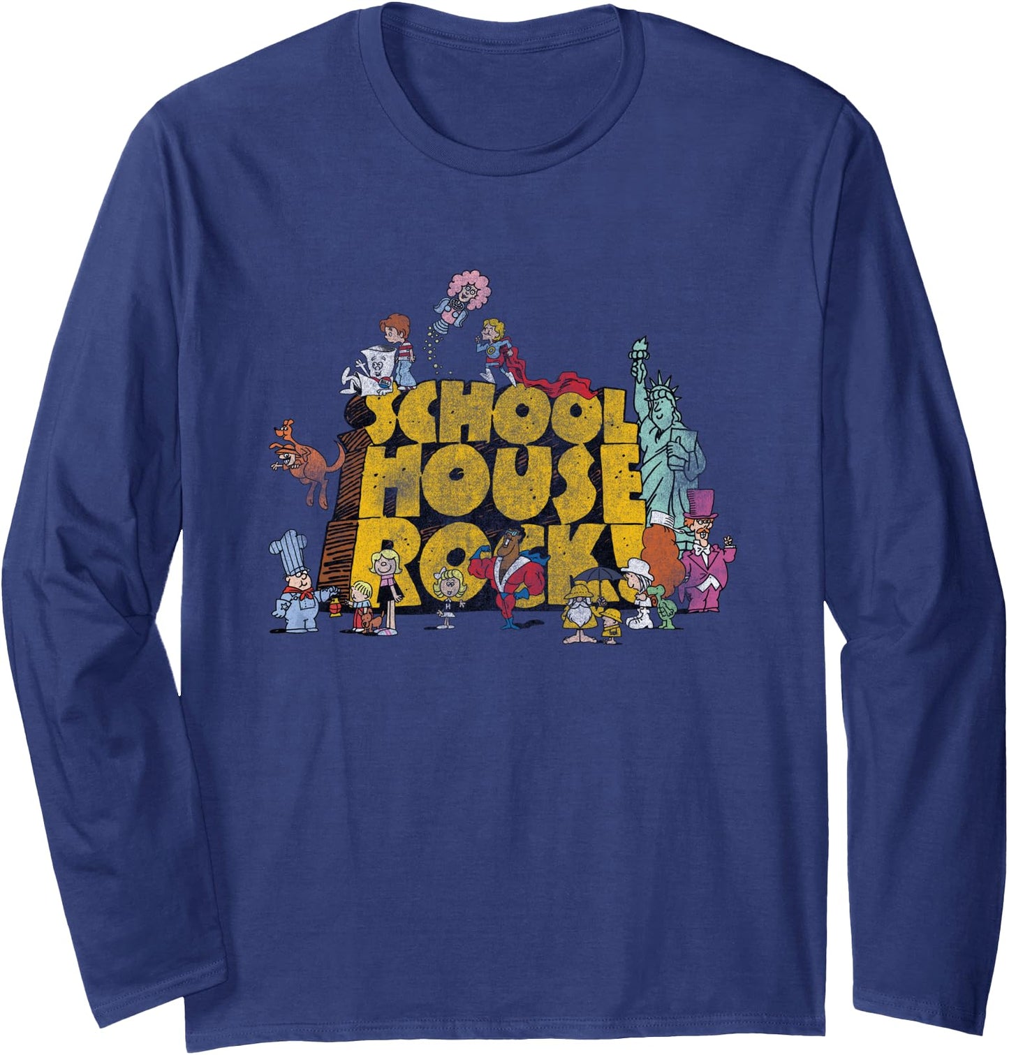 Ripple Junction x Schoolhouse Rock Classic Cartoon Show Logo Long Sleeve