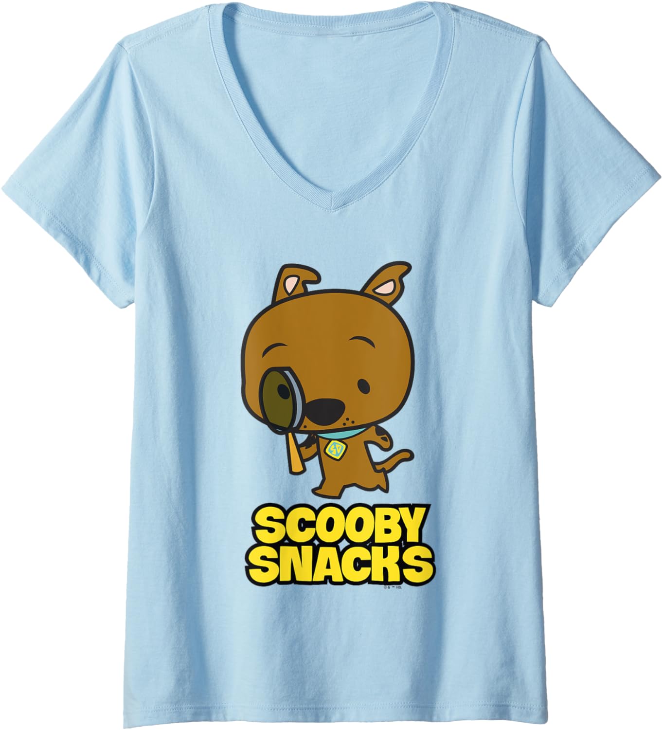 Scooby-Doo Vintage Kawaii Scooby Mystery Inc Detective Chibi V-Neck
