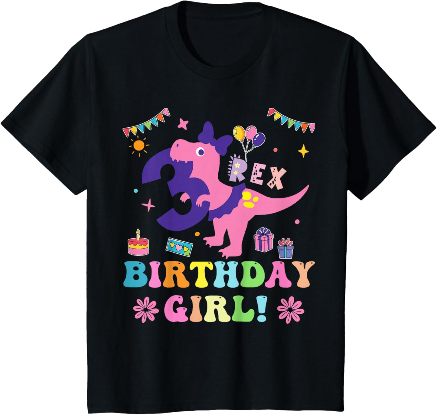 Kids Rawr Im T Rex Dinosaur Birthday 3 Year Old Girls