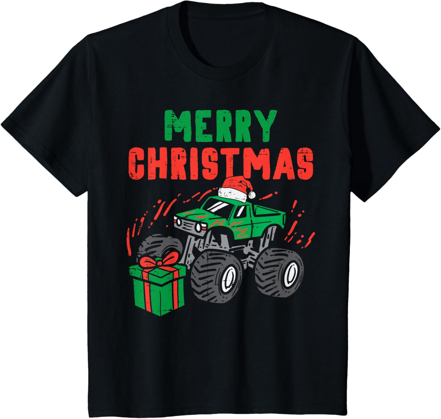 Kids Merry Christmas Monster Truck Toddler Boys Xmas Kids Winter
