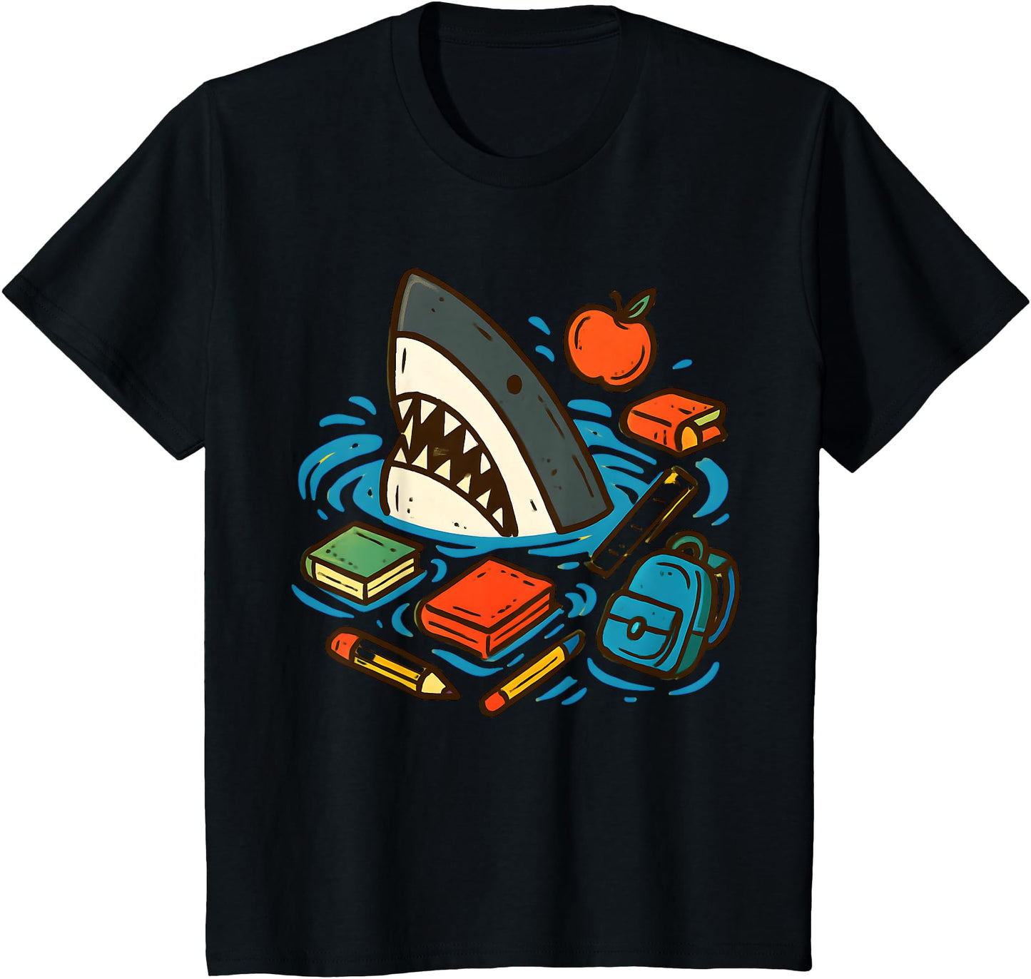 Funny Shark School Supplies Back to School Shark School
