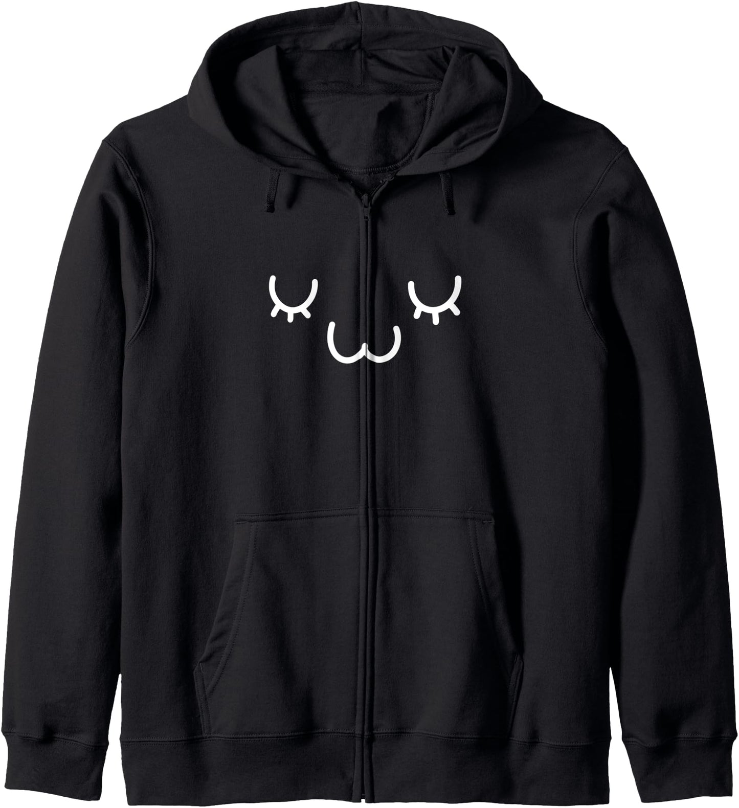 Kawaii UWU Face \/ Hand Drawn Cute Japanese Anime Fan Hoodie