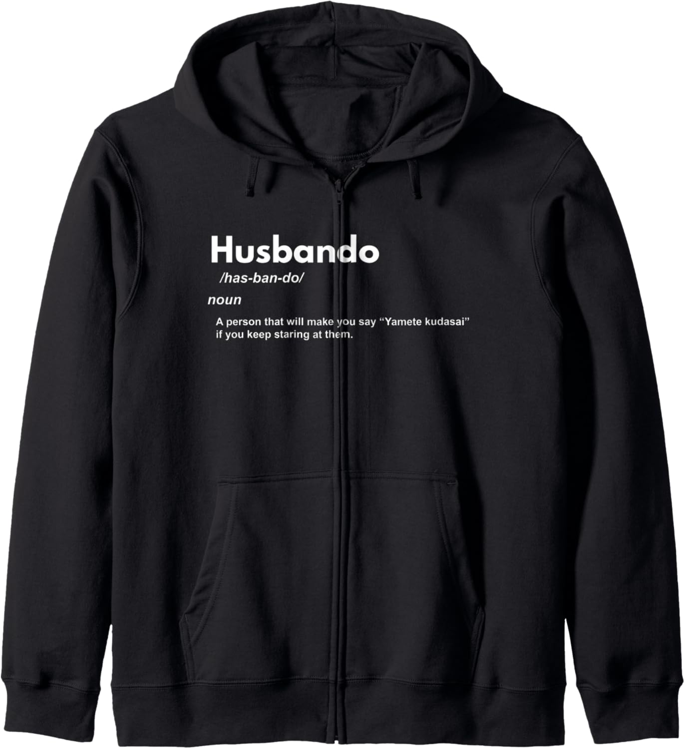Husbando Definition Otaku Waifu Manga Anime Hoodie