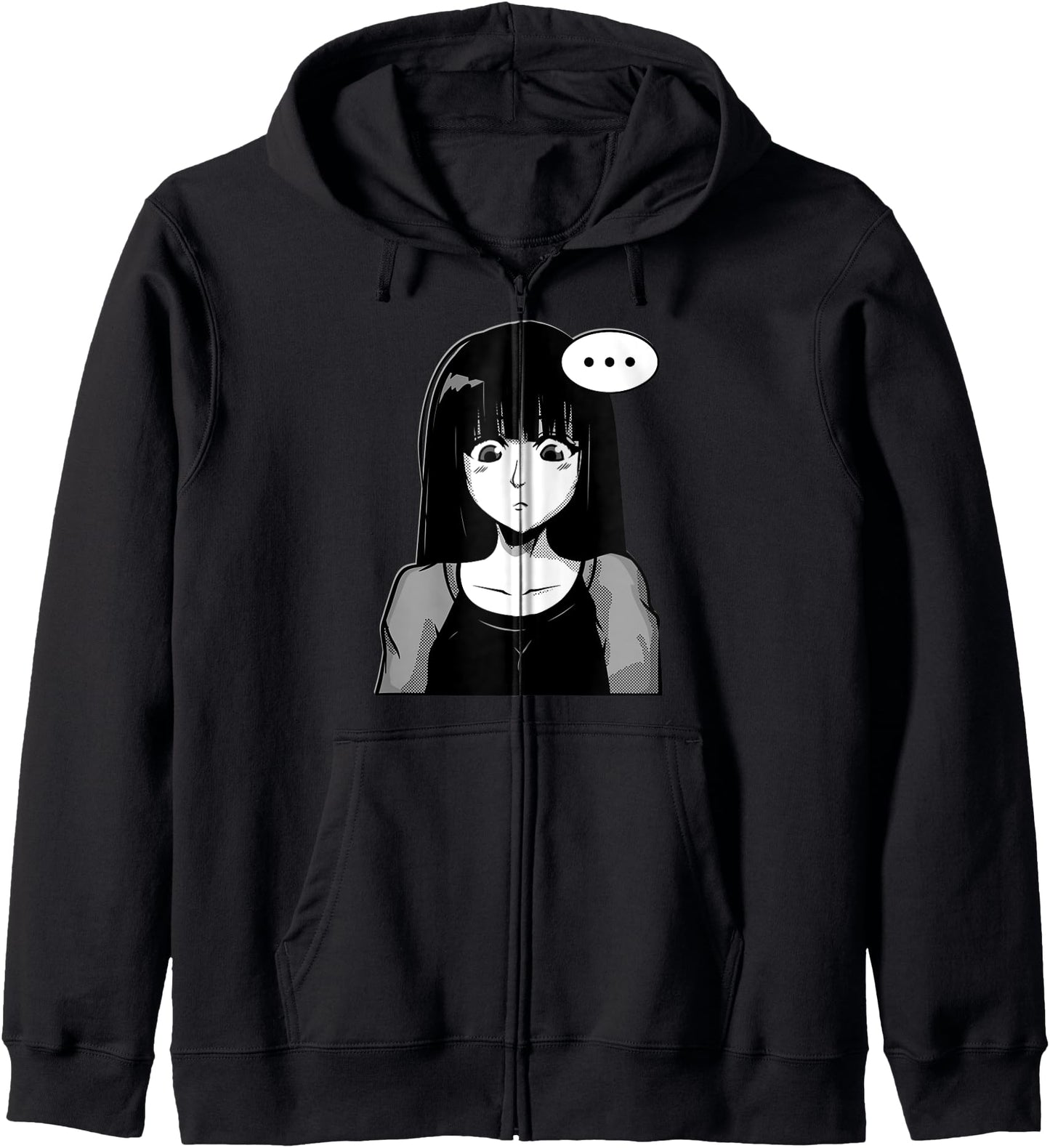 Vaporwave Goth Sad Anime Girl Hoodie