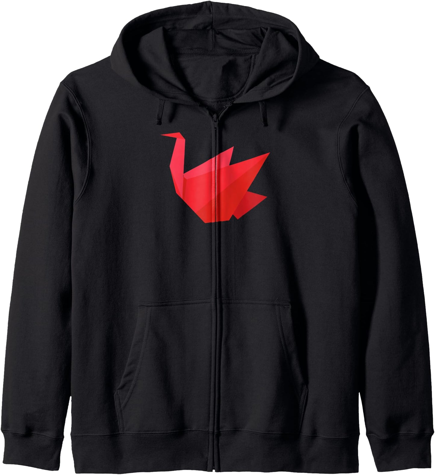 Japan Origami Swan Kawaii Traditional Japanese Graphic Zip Hoodie