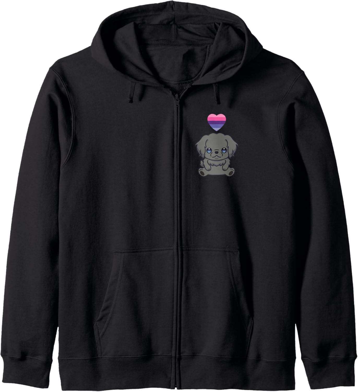 Omnisexual Newfoundland Dog LGBTQIA Pride Flag Anime Kawaii Hoodie