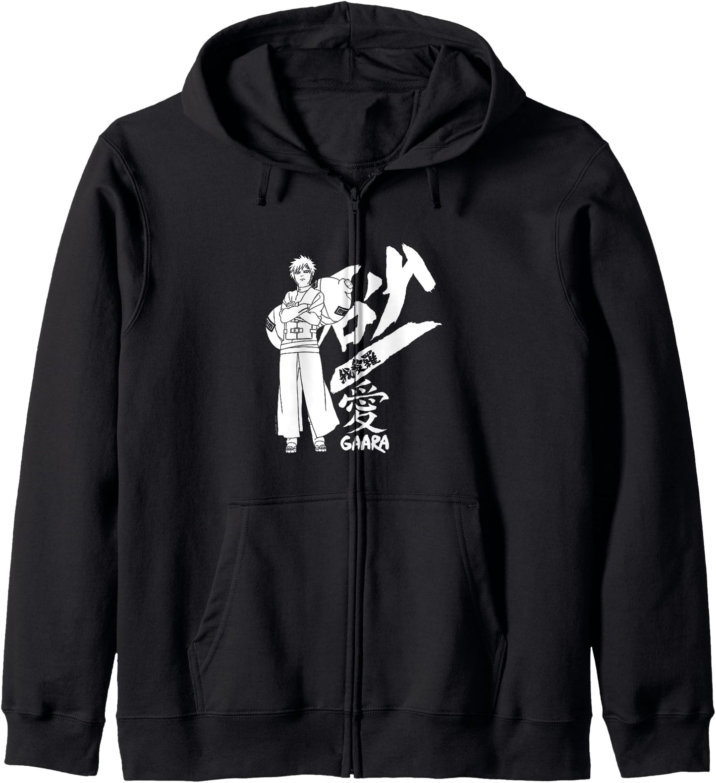Naruto Shippuden Gaara Standing with Kanji Anime Hoodie