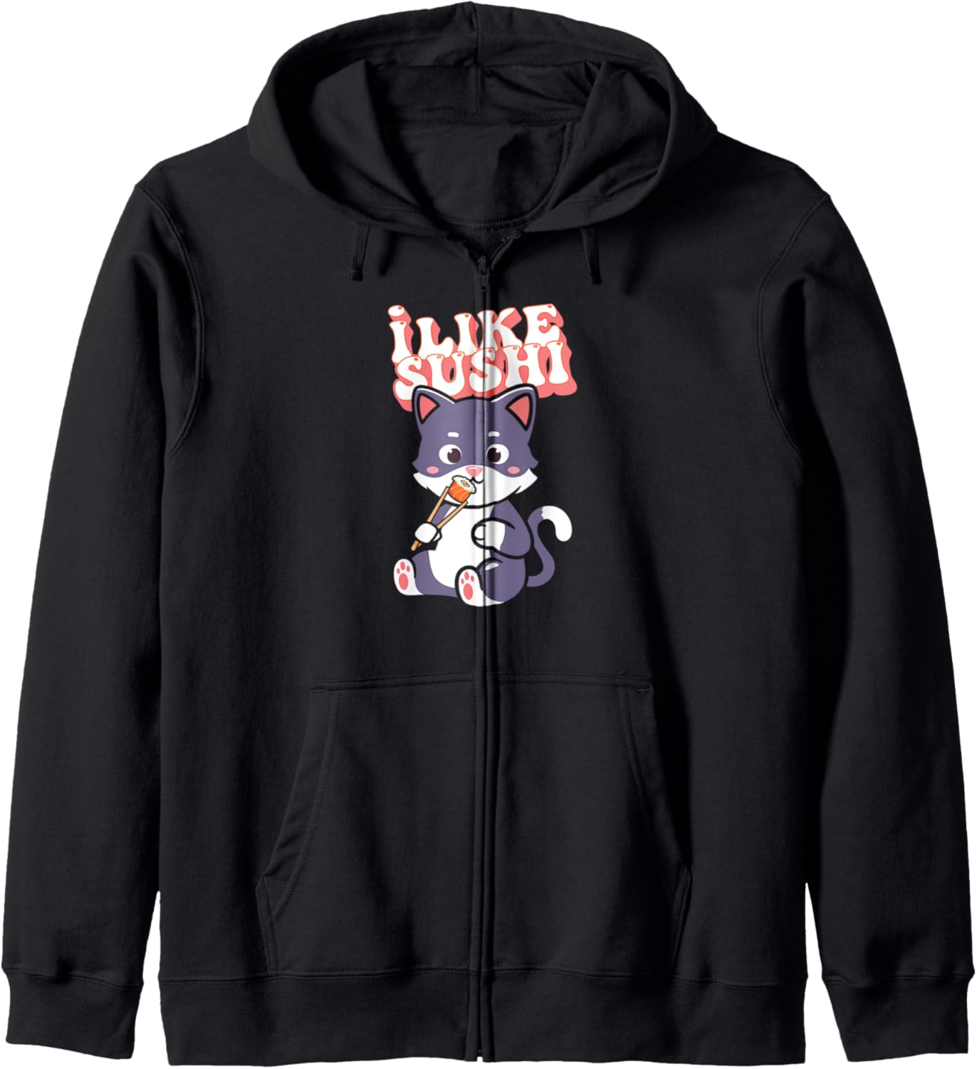 Cute Kawaii Sushi Cat Funny Pet Japan Food Art Kawaii Anime Hoodie