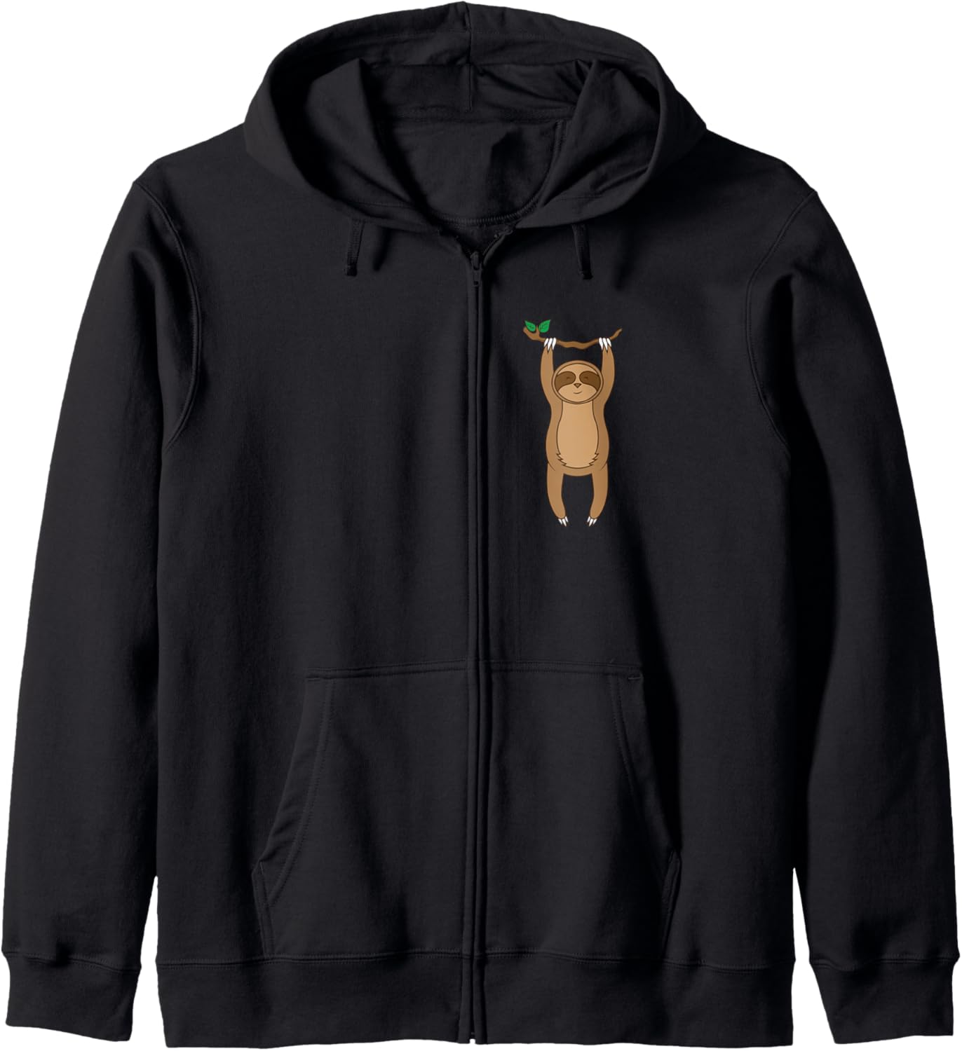 Sloth hangs on a Branch and Laughs Zip Hoodie