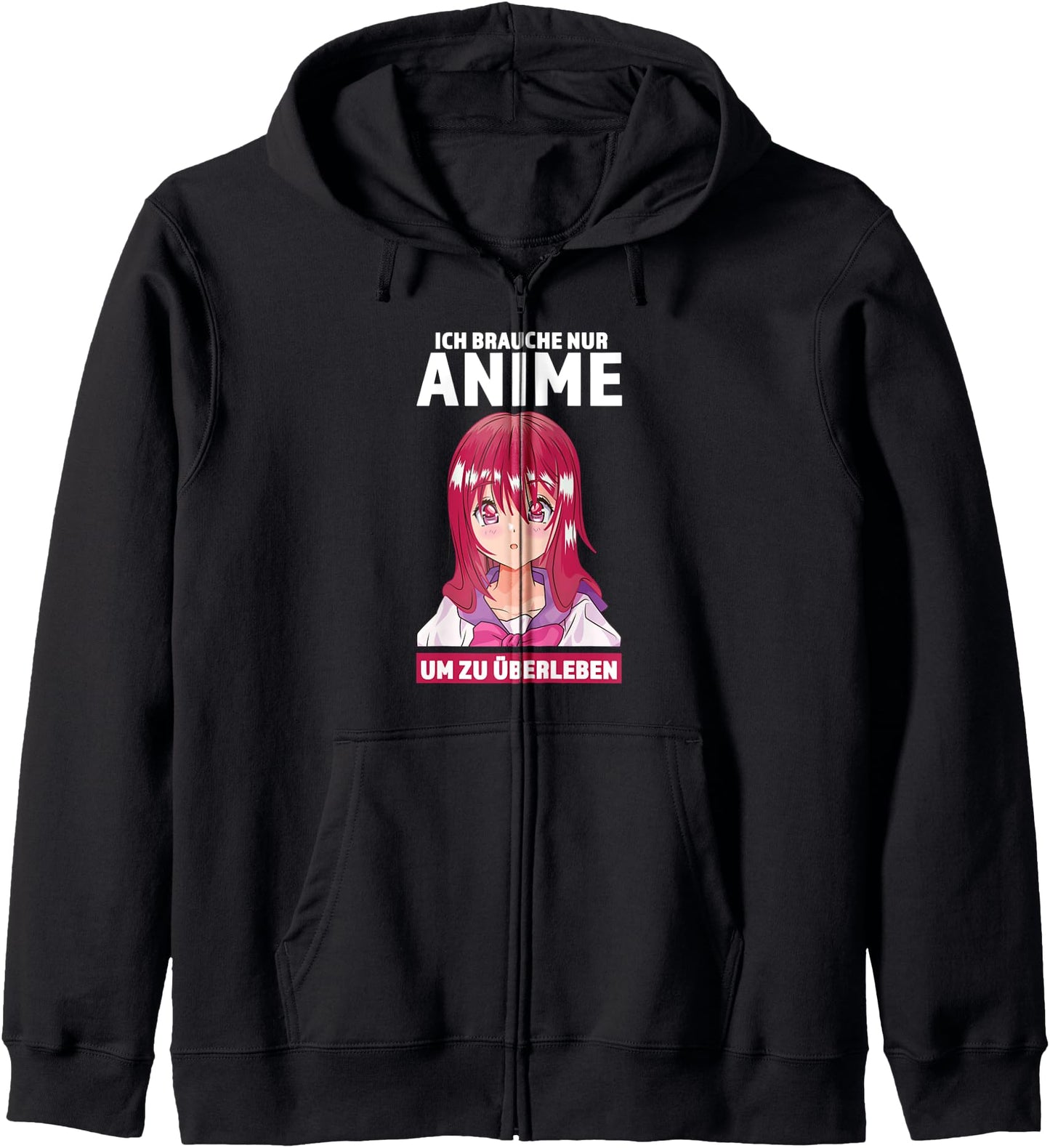 ich brauche nur Anime um zu berleben Otaku Japan Anime Hoodie