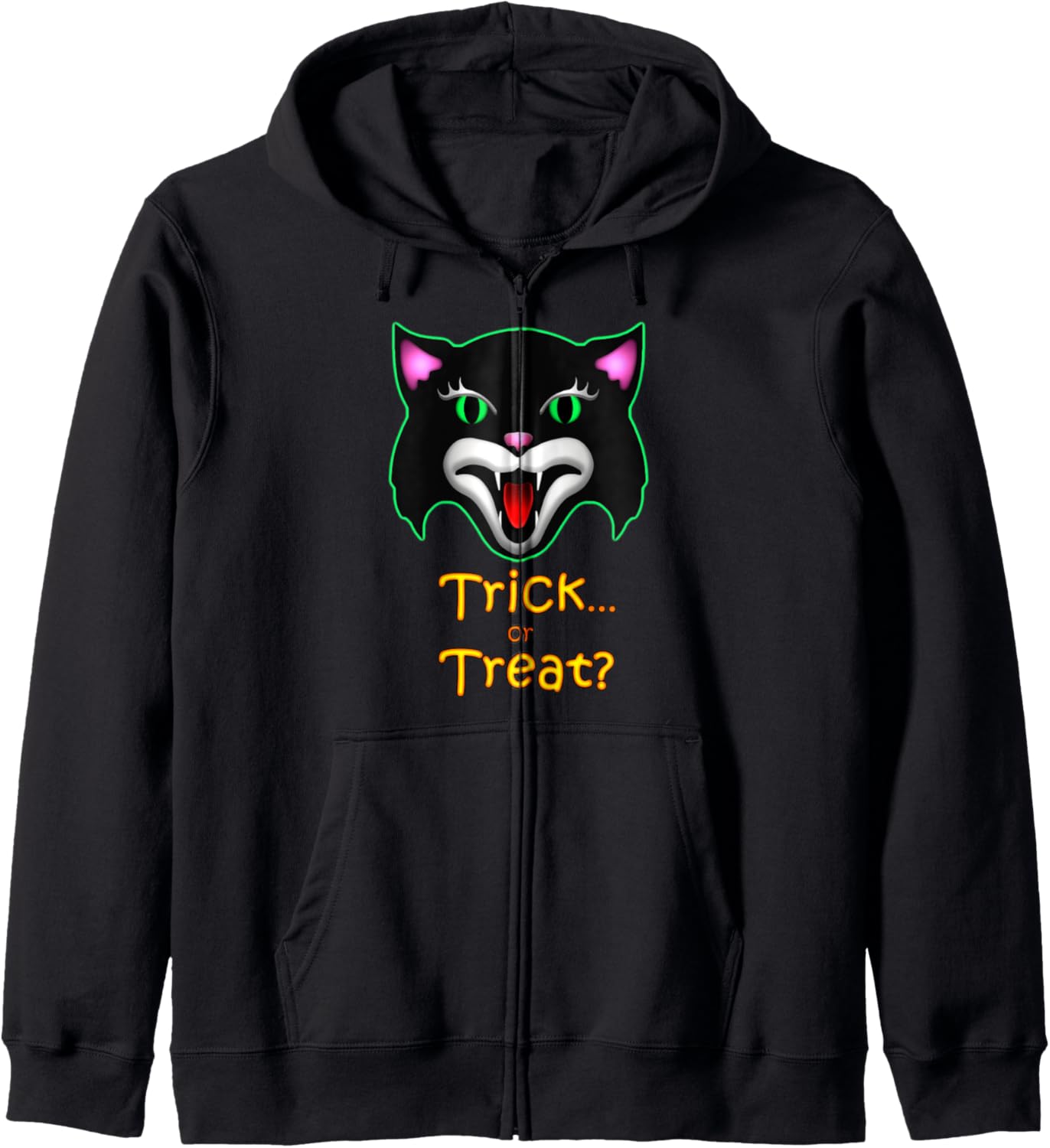 Halloween costume! Trick or Treat? Spooky black cat! Hoodie