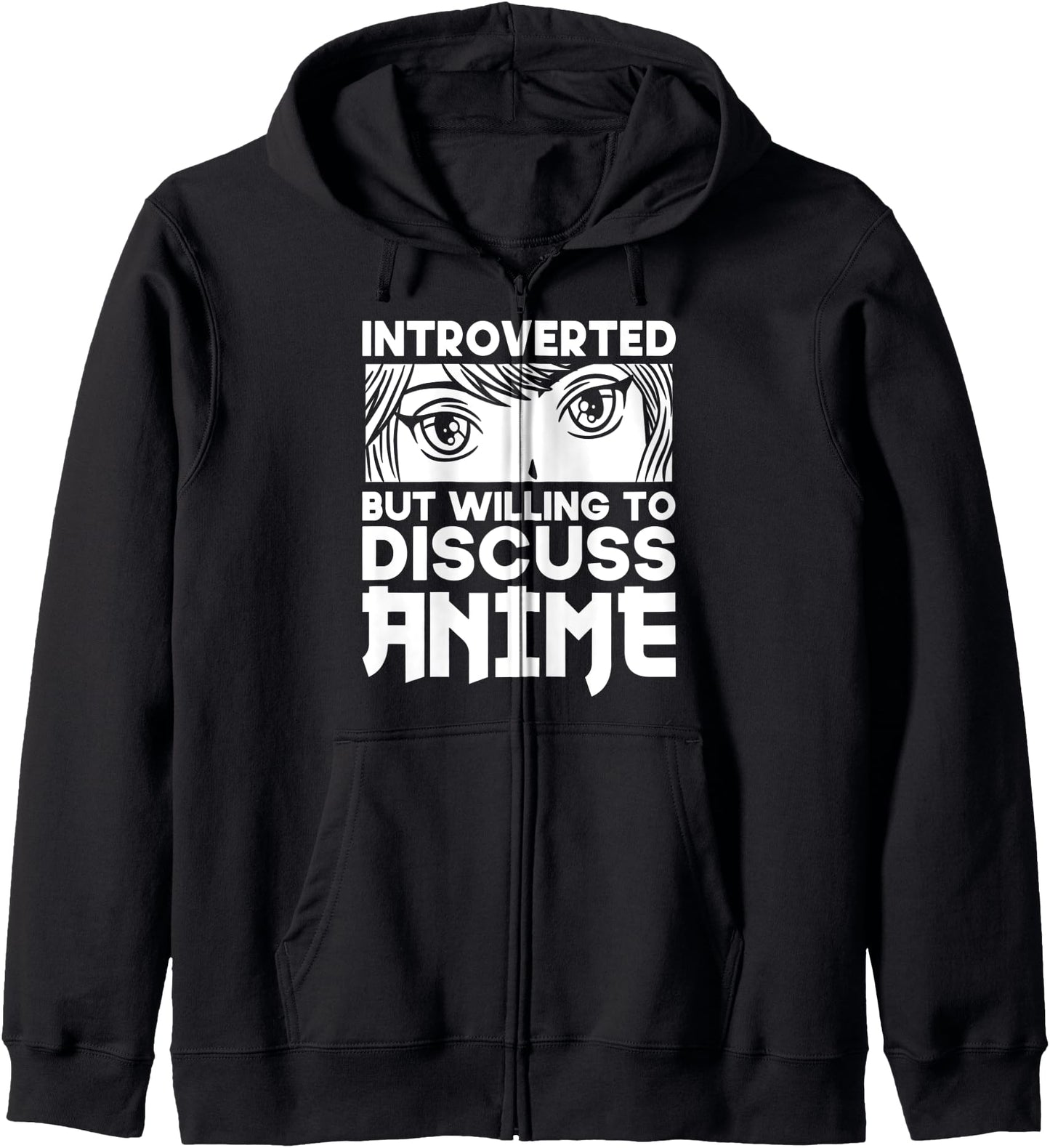 Funny Manga Introverted But Willing To Discuss Anime Hoodie