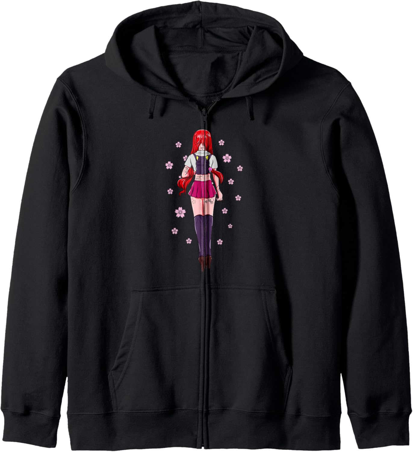 Sexy Schoolgirl - Pastel Goth Japanese Anime Hoodie