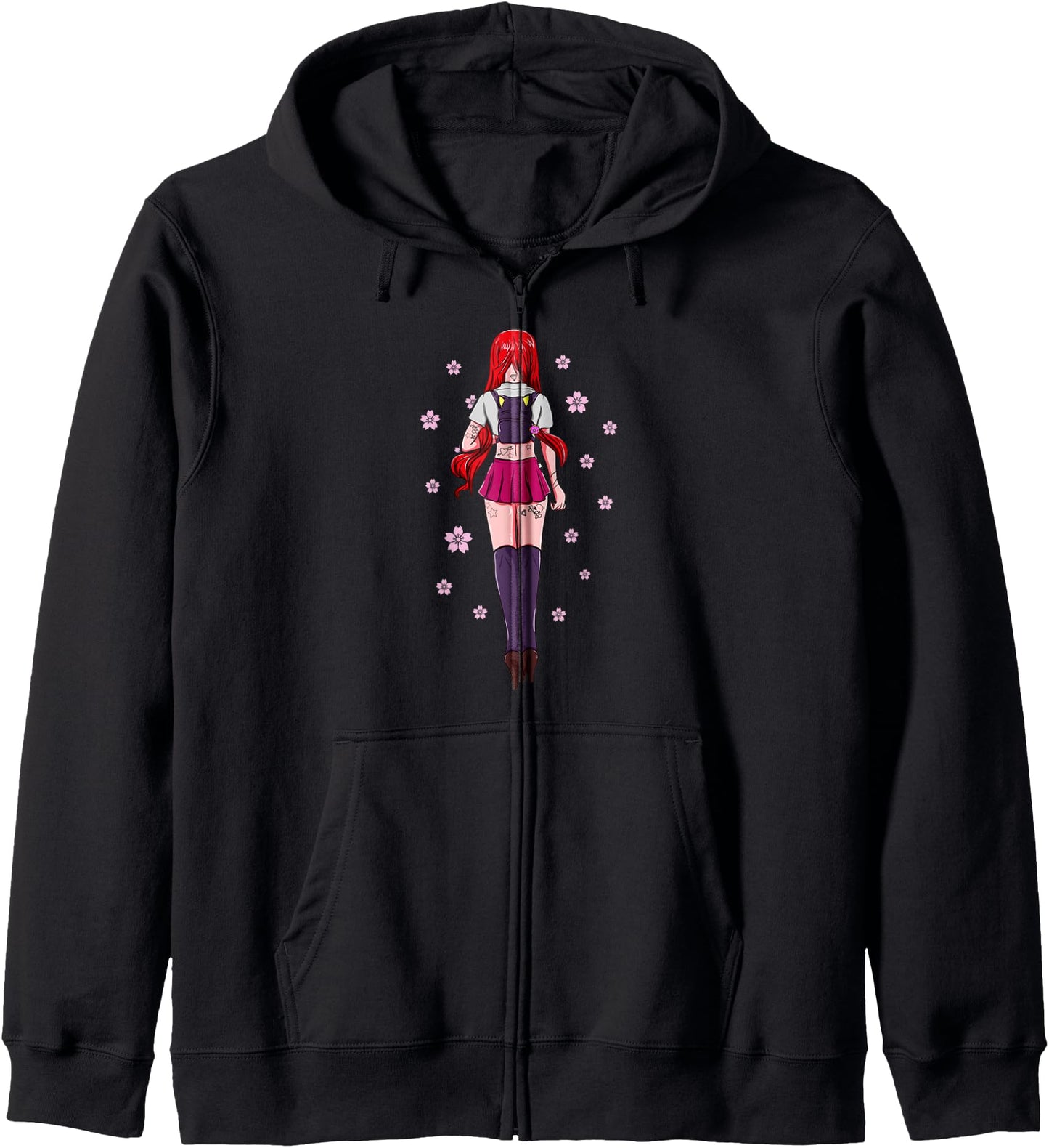 Sexy Schoolgirl - Pastel Goth Japanese Anime Hoodie
