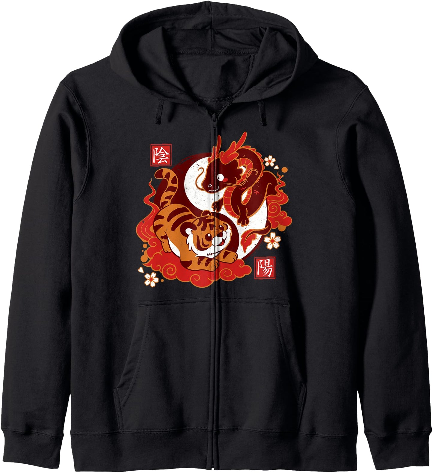 Tiger Dragon Anime Kawaii Hoodie