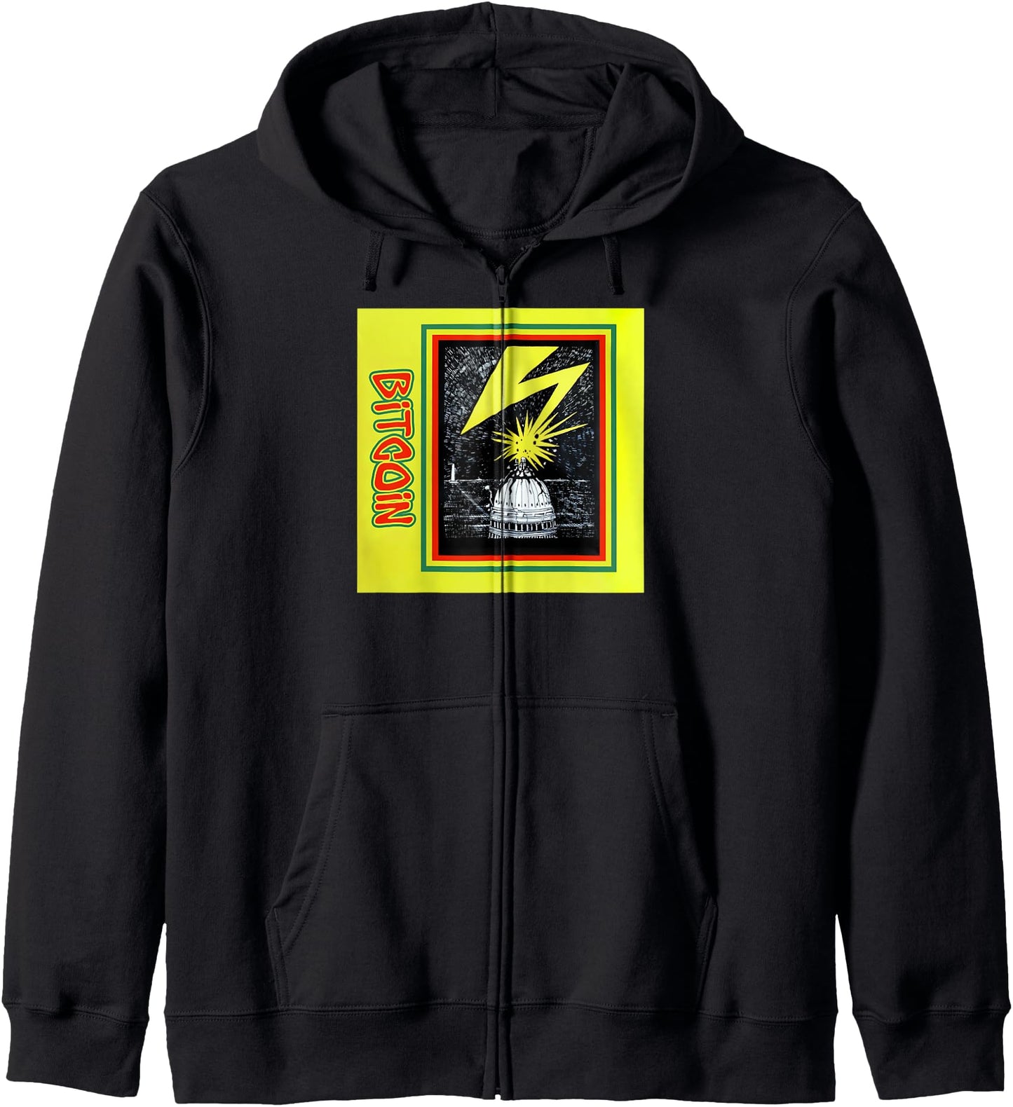 Bitcoin Bad Brains - Crypto Apparel Zip Hoodie