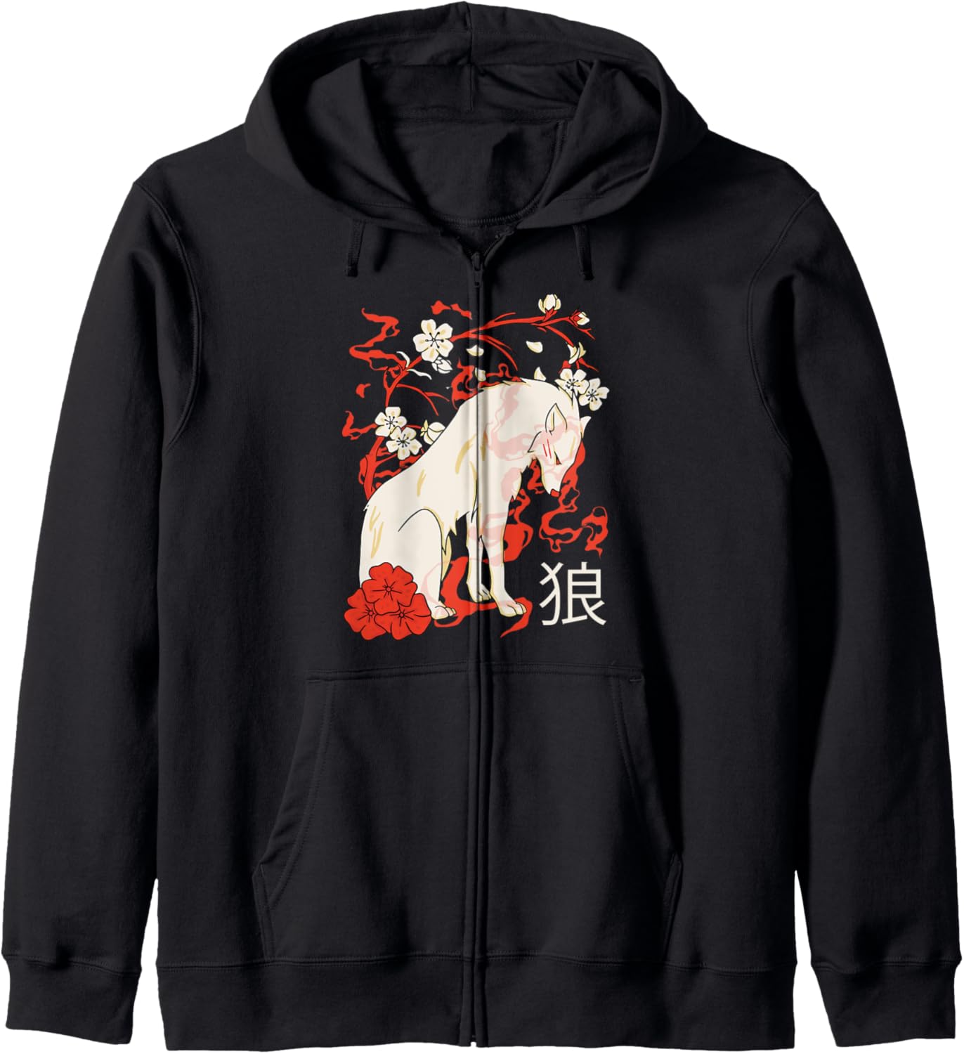 Kitsune Kawaii Japanese Anime Wolf Hoodie