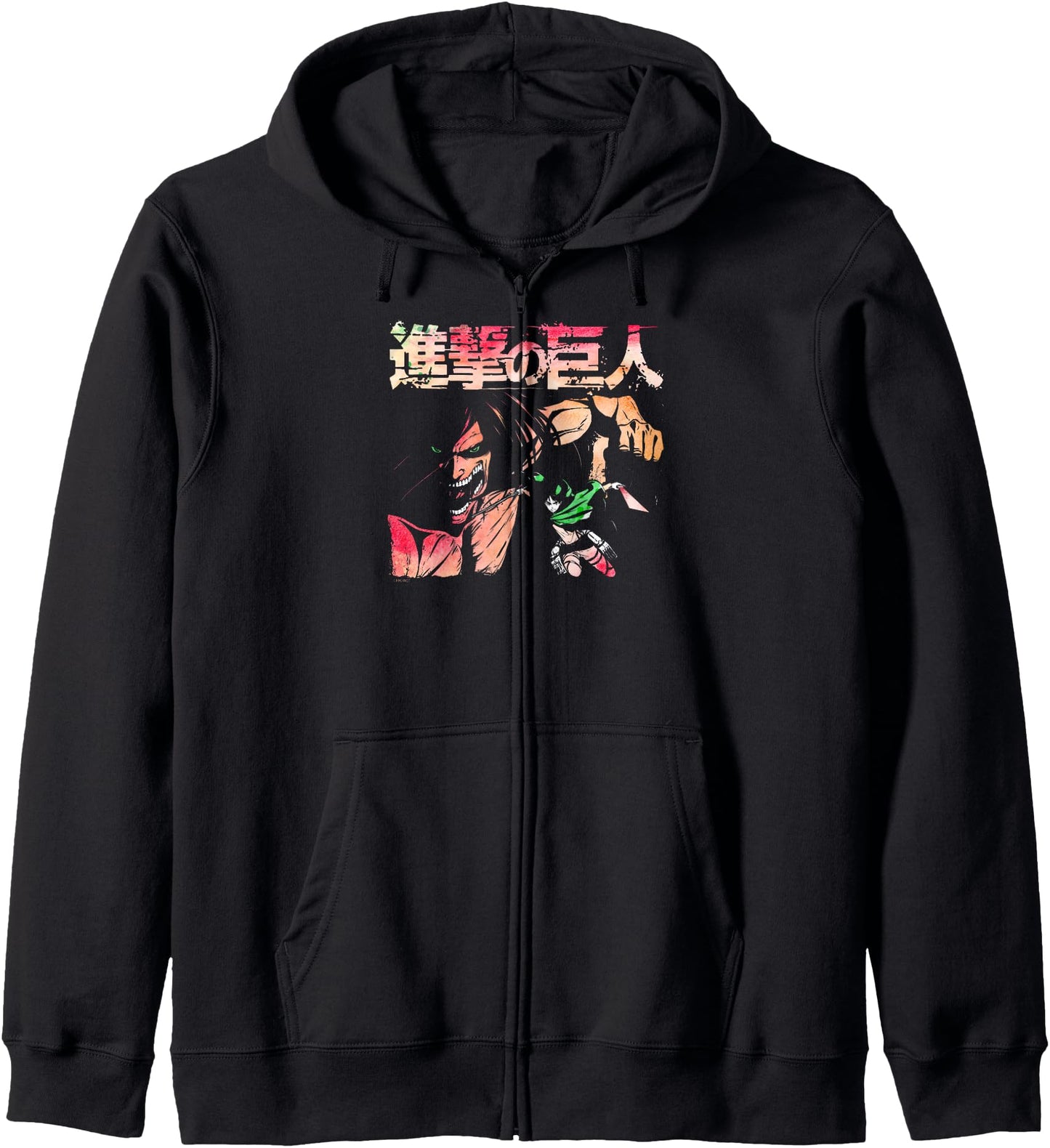 Attack on Titan Season 2 Eren Titan Watercolor AOT Anime Hoodie