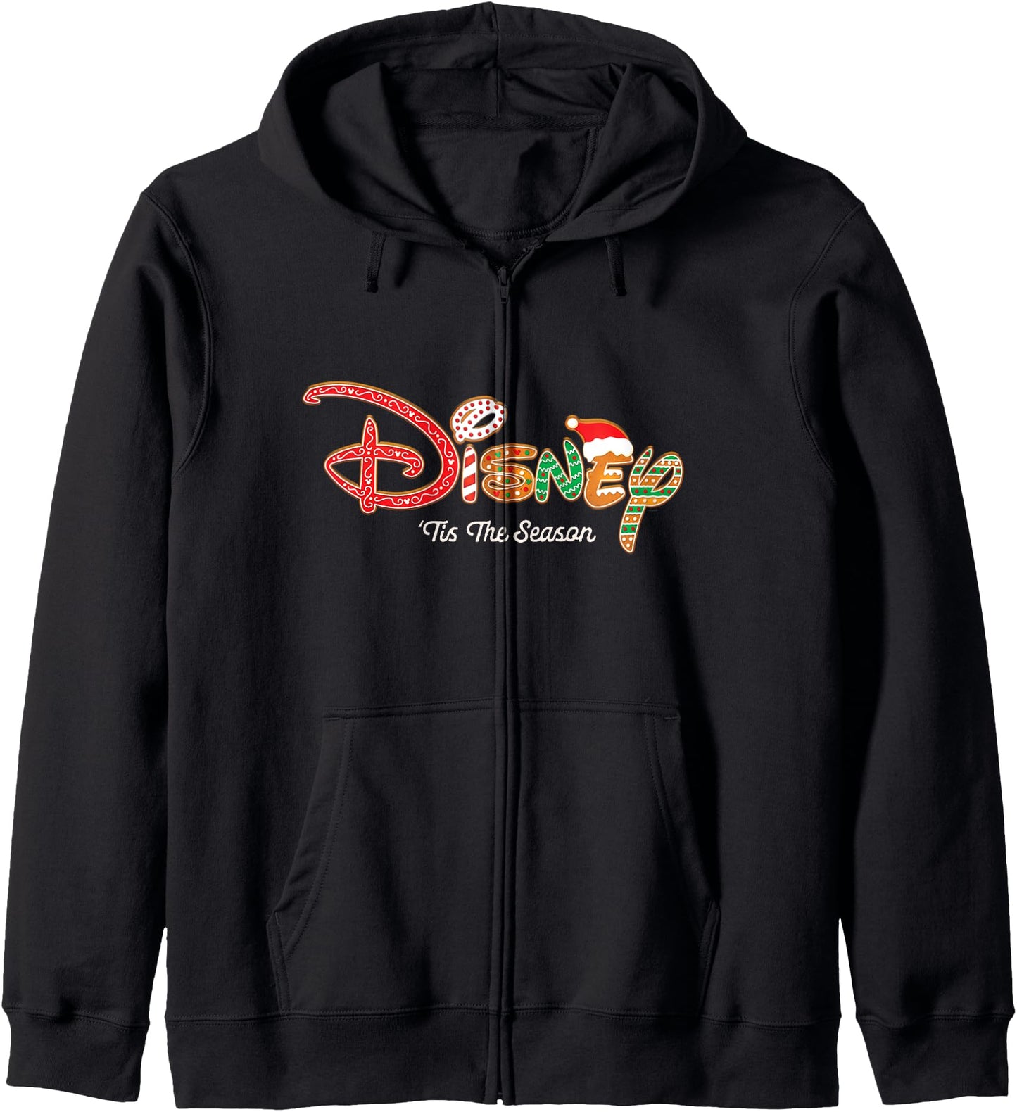 Disney Holiday Christmas 'Tis the Season Gingerbread Logo Zip Hoodie