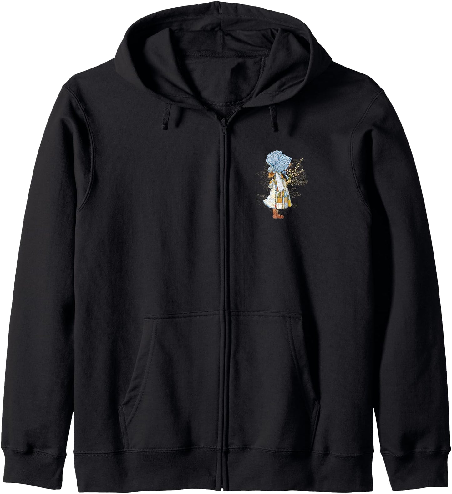 Holly Hobbie Classic Hat And Flowers Zip Hoodie