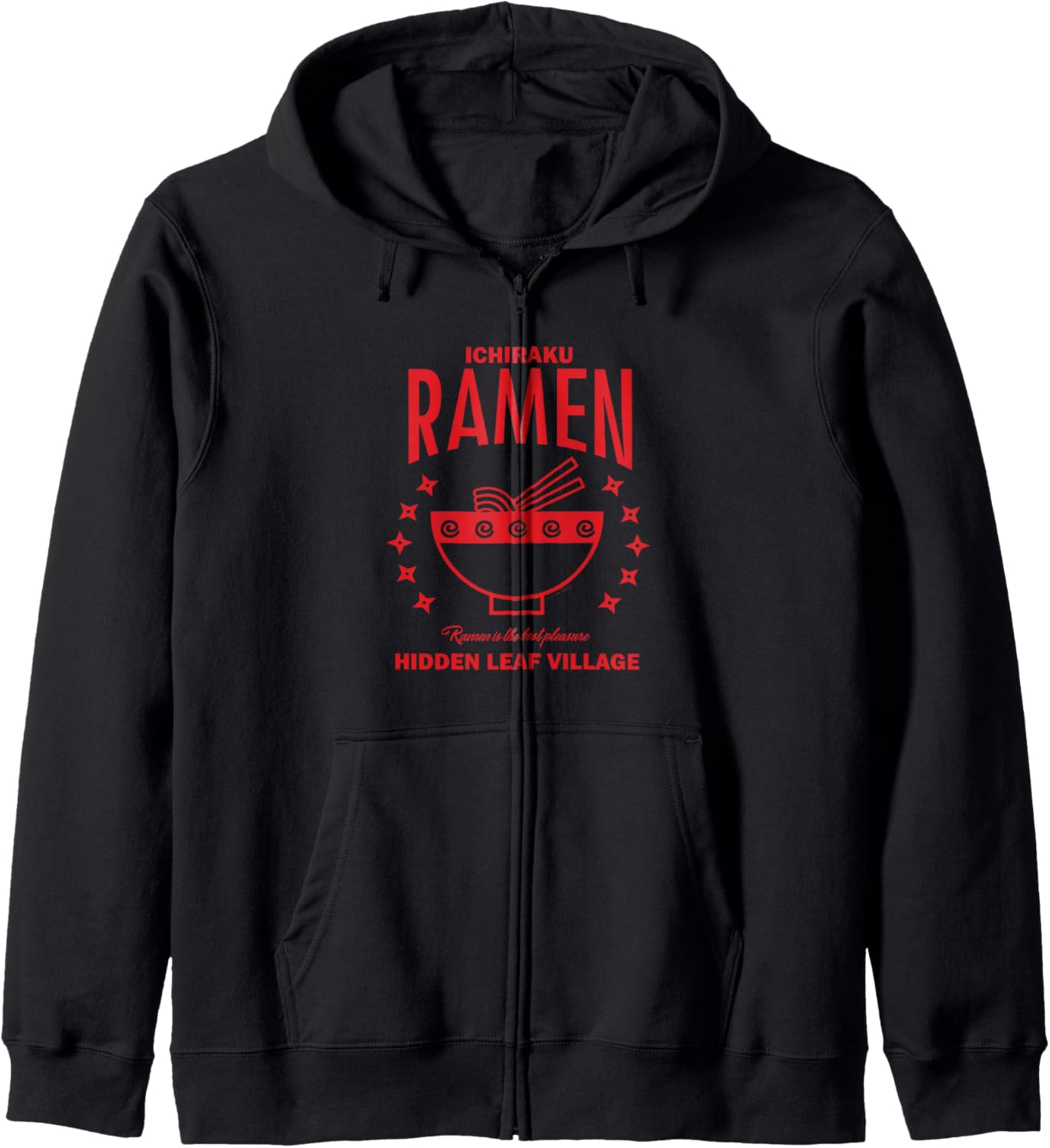 Naruto Shippuden Foodie Ichiraku Ramen Anime Zip Hoodie
