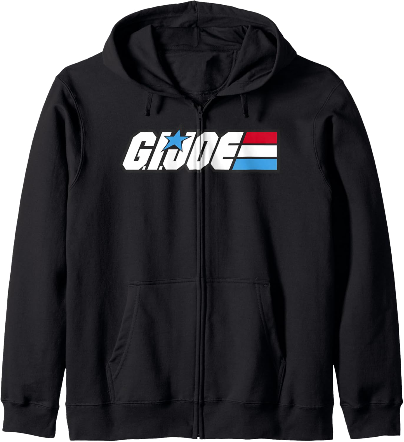 G.I. Joe American Hero Red White & Blue Simple Logo Zip Hoodie