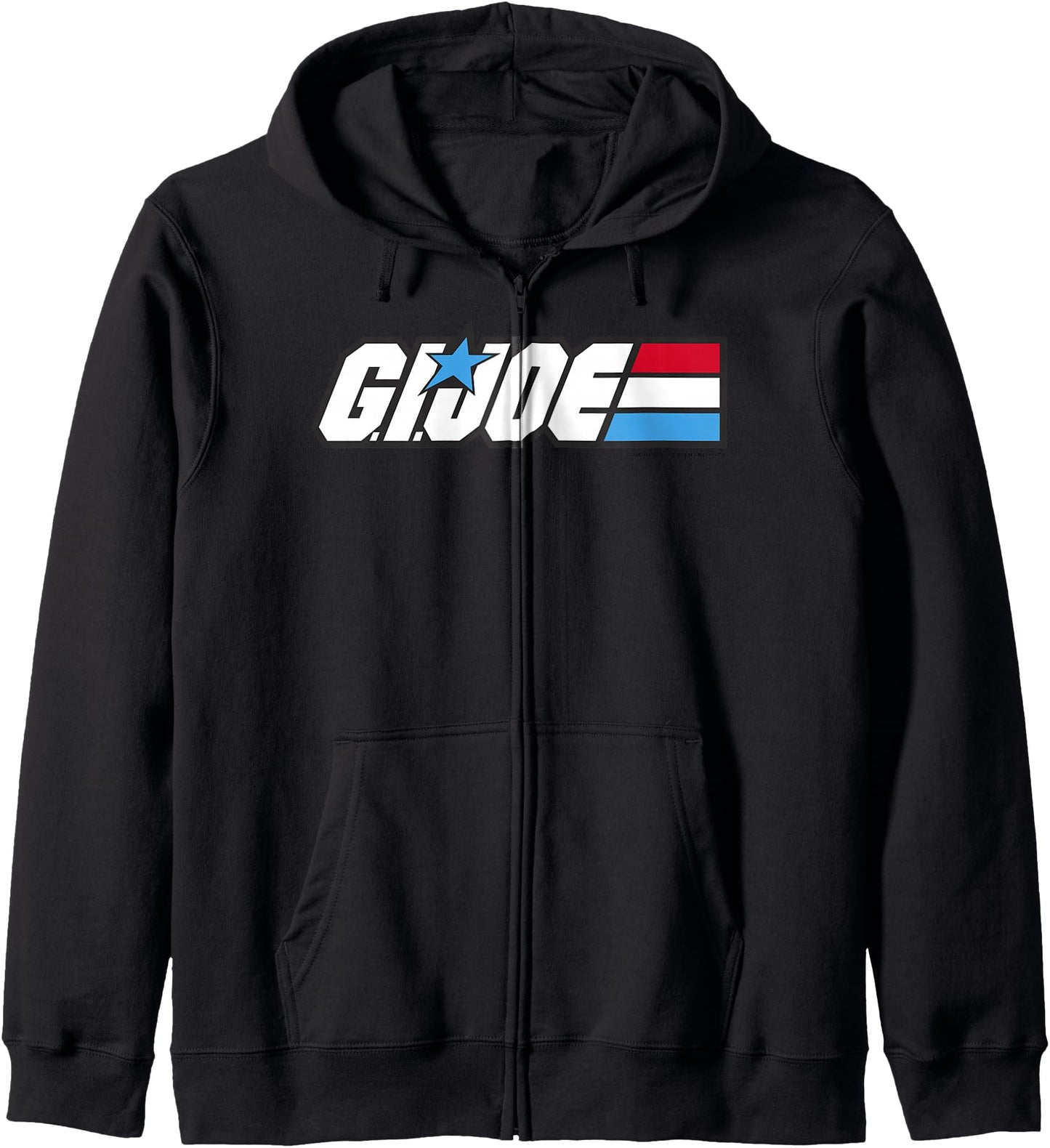 G.I. Joe American Hero Red White & Blue Simple Logo Zip Hoodie